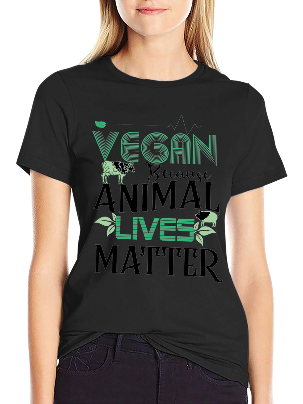 Vegan Animal Lives Matter Graphic Tee