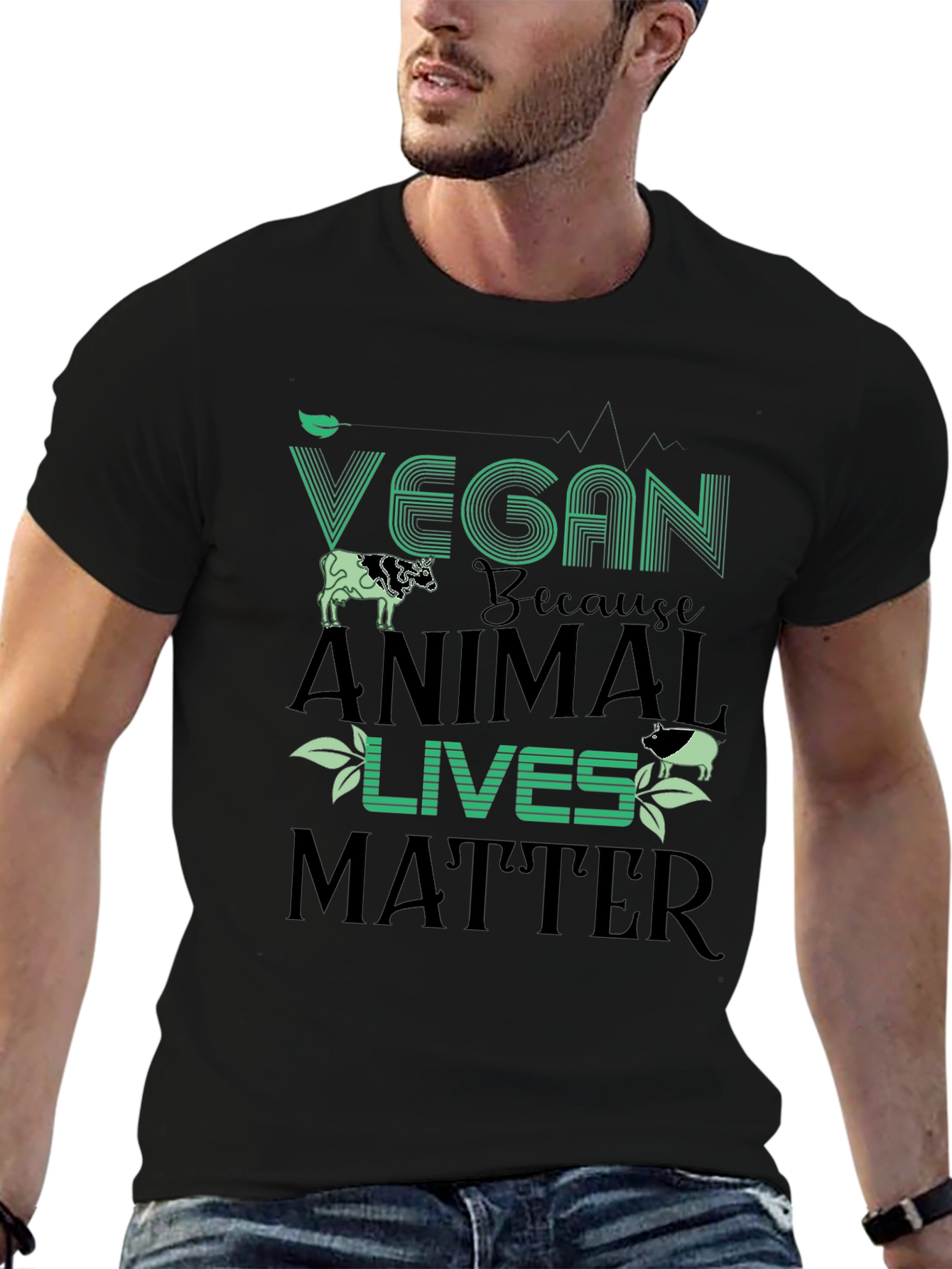 Vegan Animal Lives Matter Graphic Tee