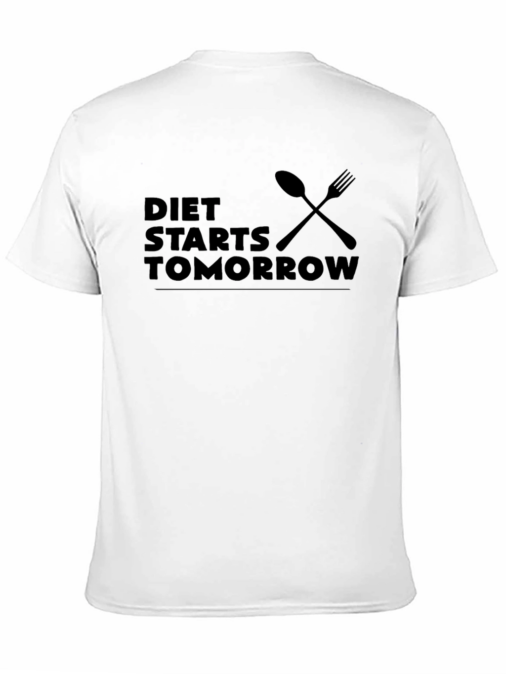 Diet Starts Tomorrow Black T-Shirt
