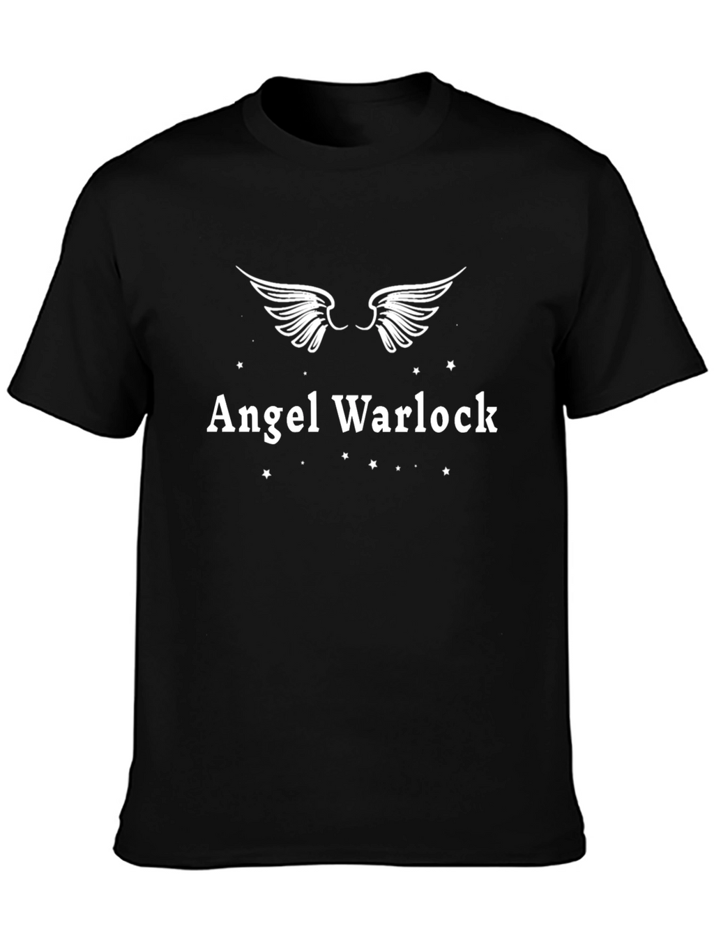 Angel Warlock Graphic Tee - Unisex Black T-Shirt