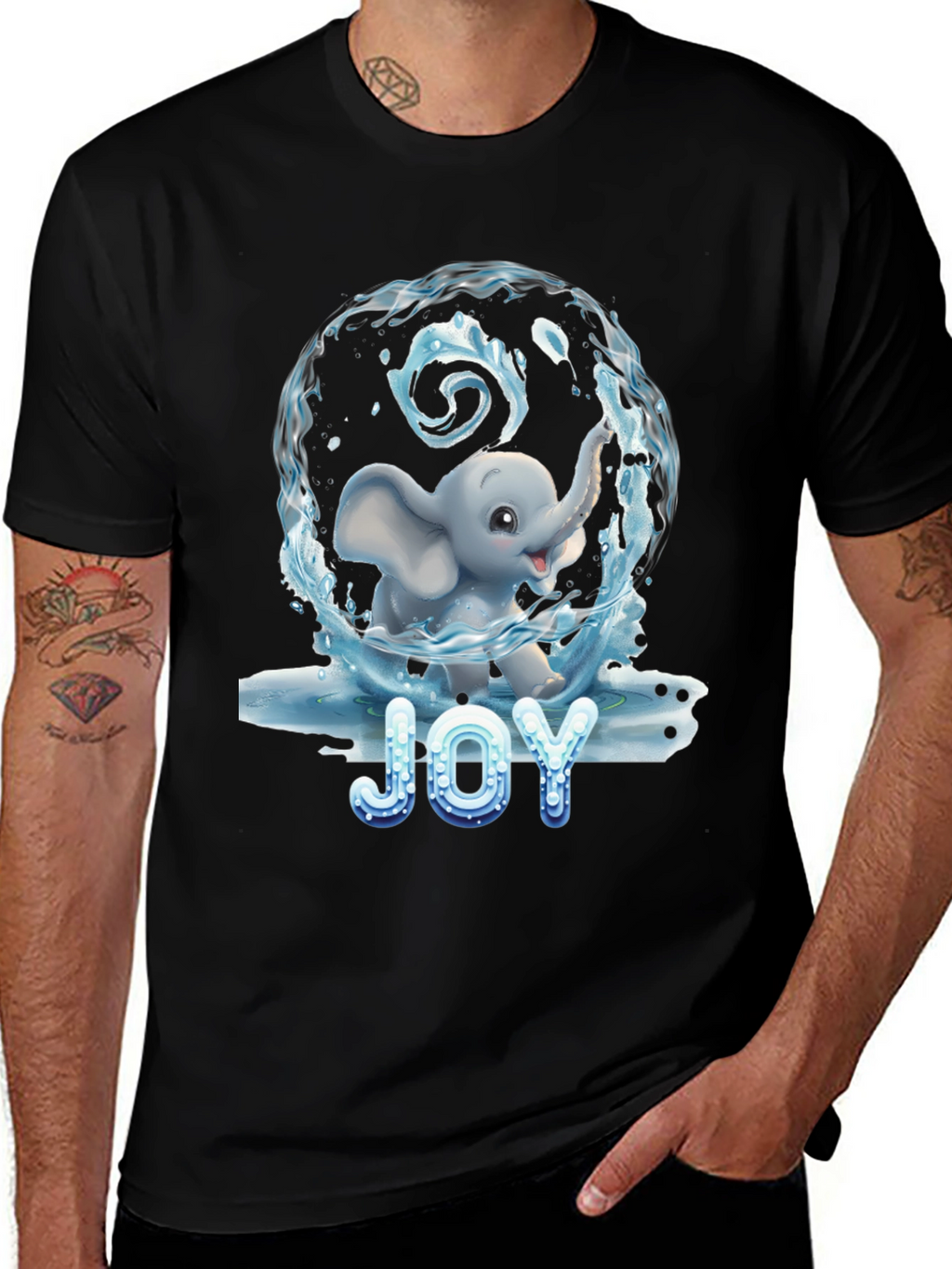 Joy Elephant Graphic Tee