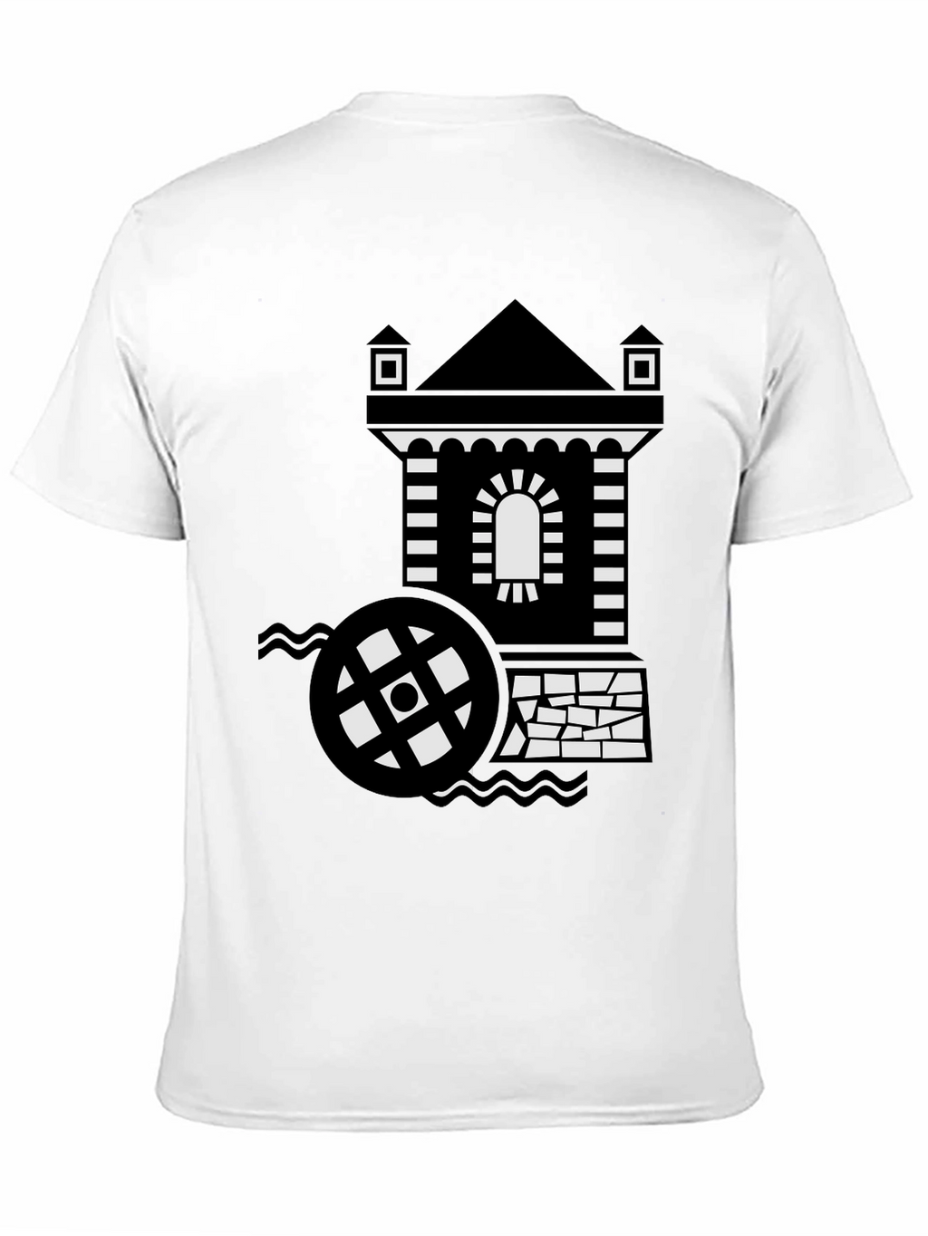 Water Mill Black T-Shirt