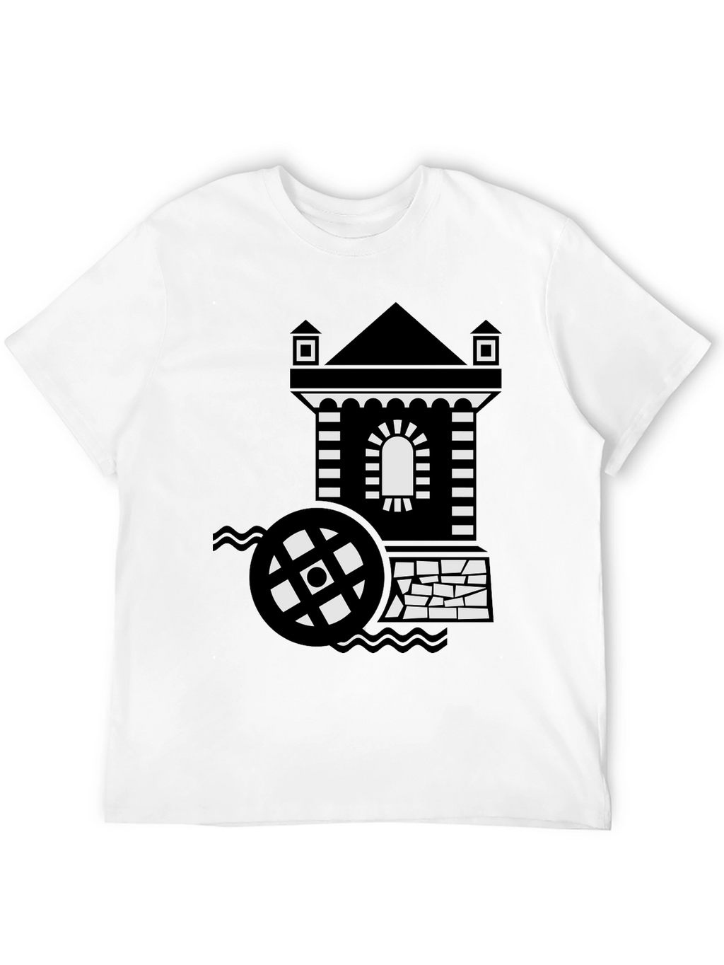 Water Mill Black T-Shirt