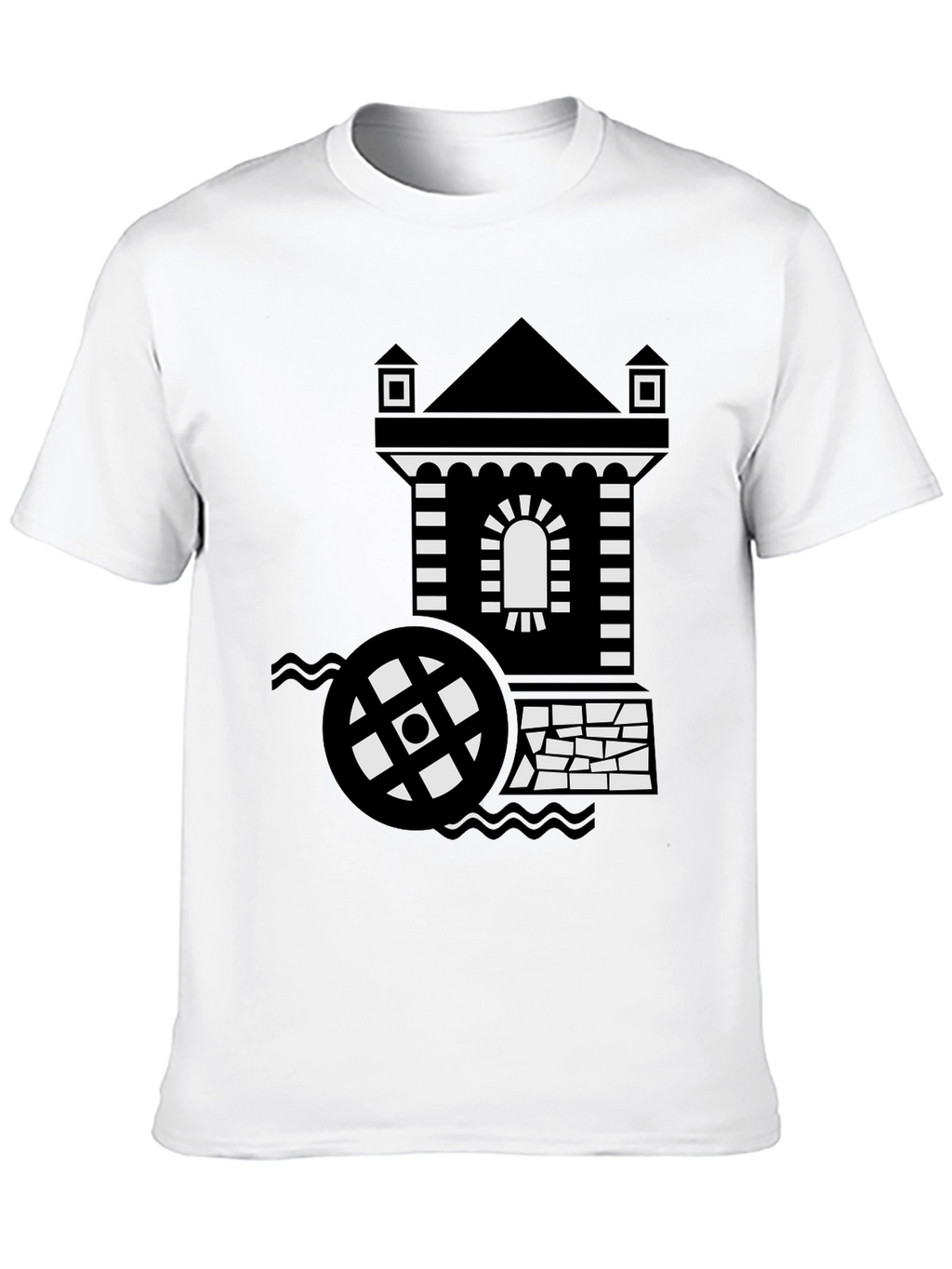 Water Mill Black T-Shirt