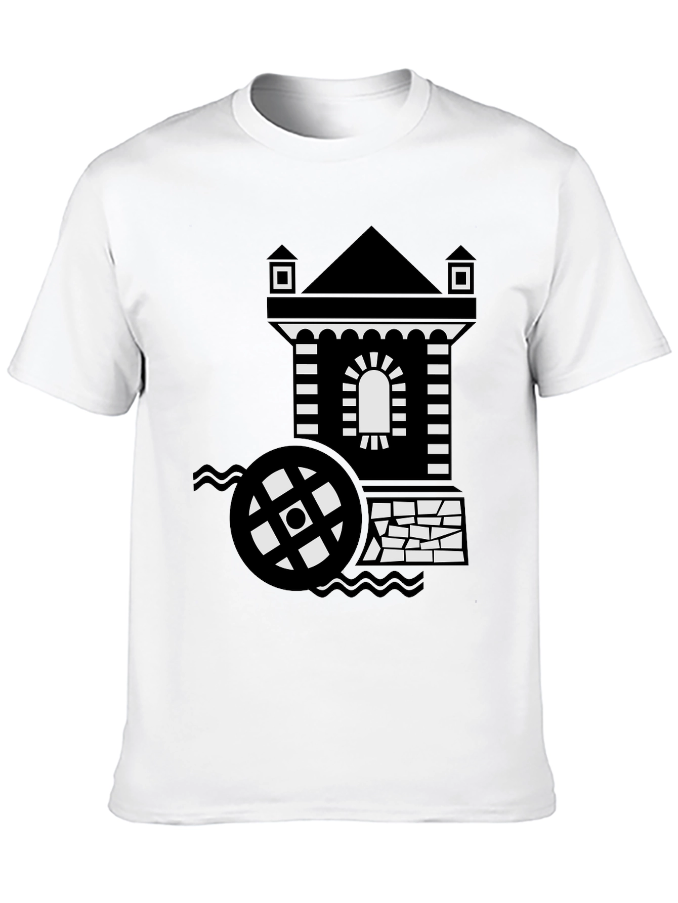 Water Mill Black T-Shirt