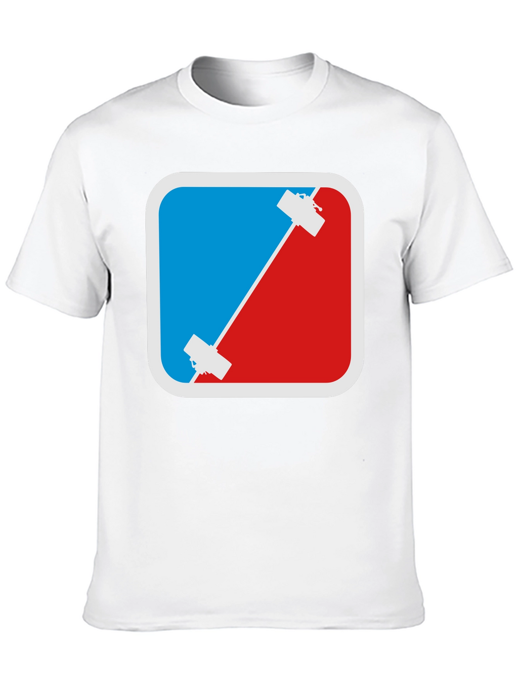 Climbing T-Shirt - Red & Blue Rock Climbing Design