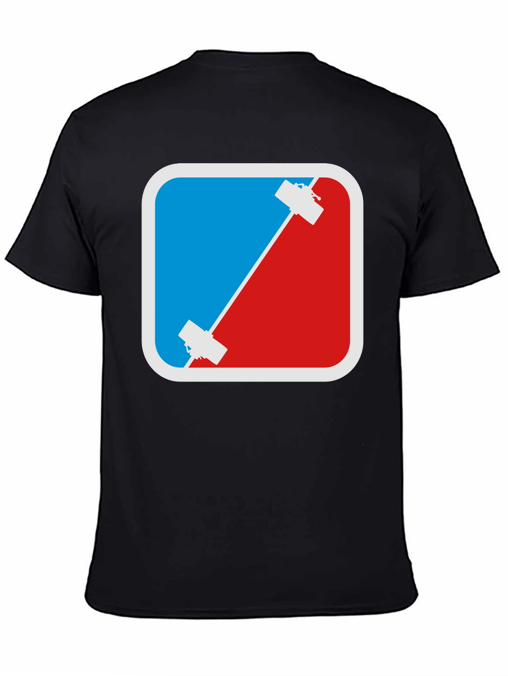 Climbing T-Shirt - Red & Blue Rock Climbing Design