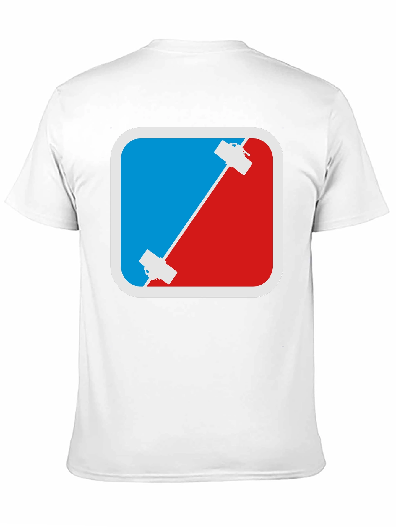 Climbing T-Shirt - Red & Blue Rock Climbing Design