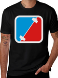 Climbing T-Shirt - Red & Blue Rock Climbing Design