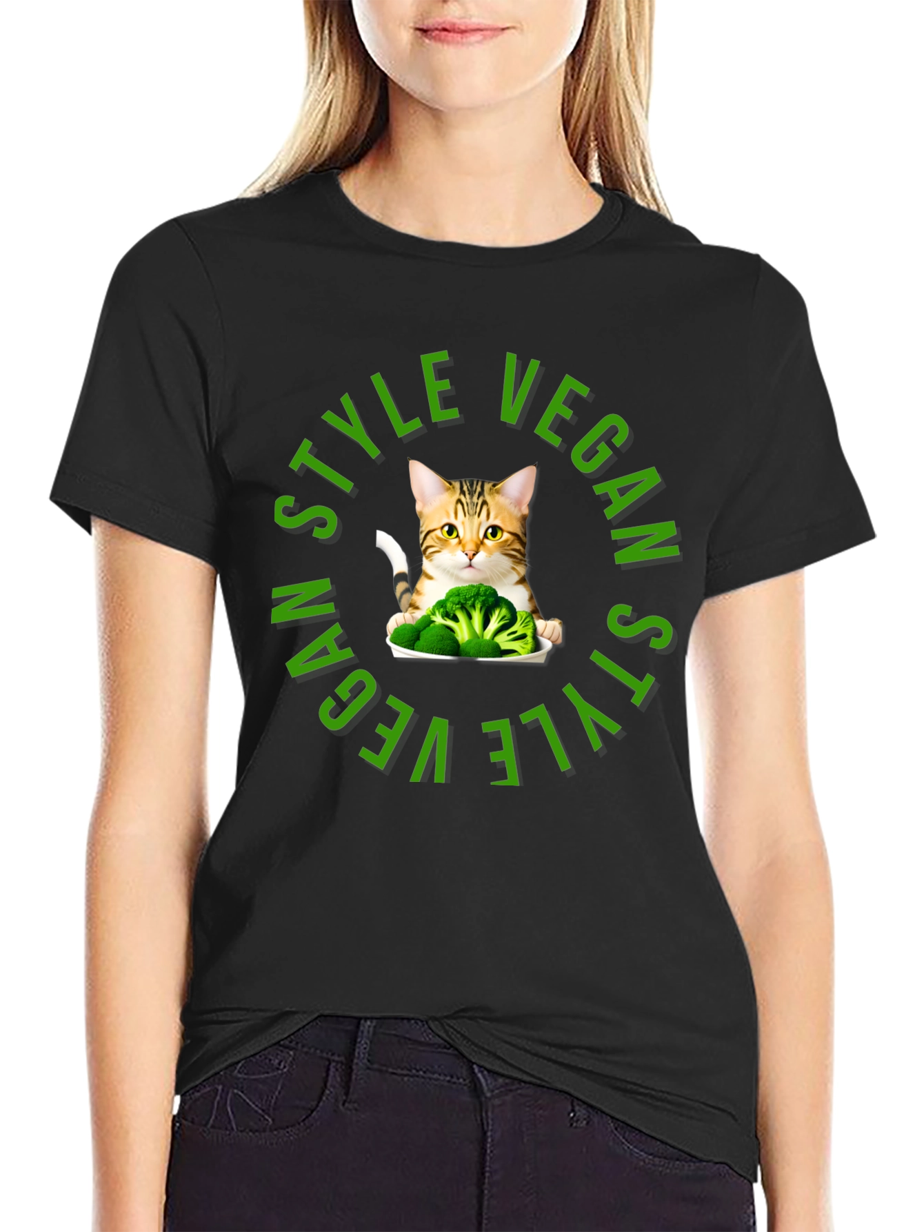 Vegan Style Cat T-Shirt