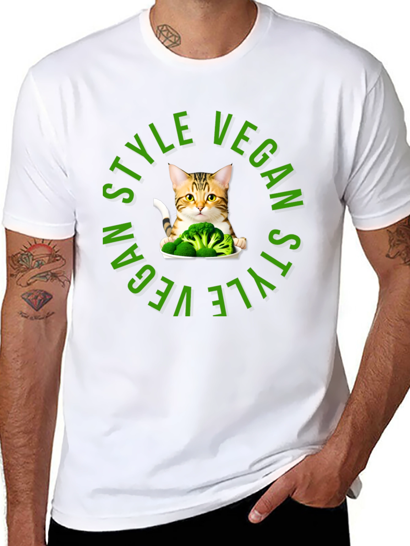 Vegan Style Cat T-Shirt