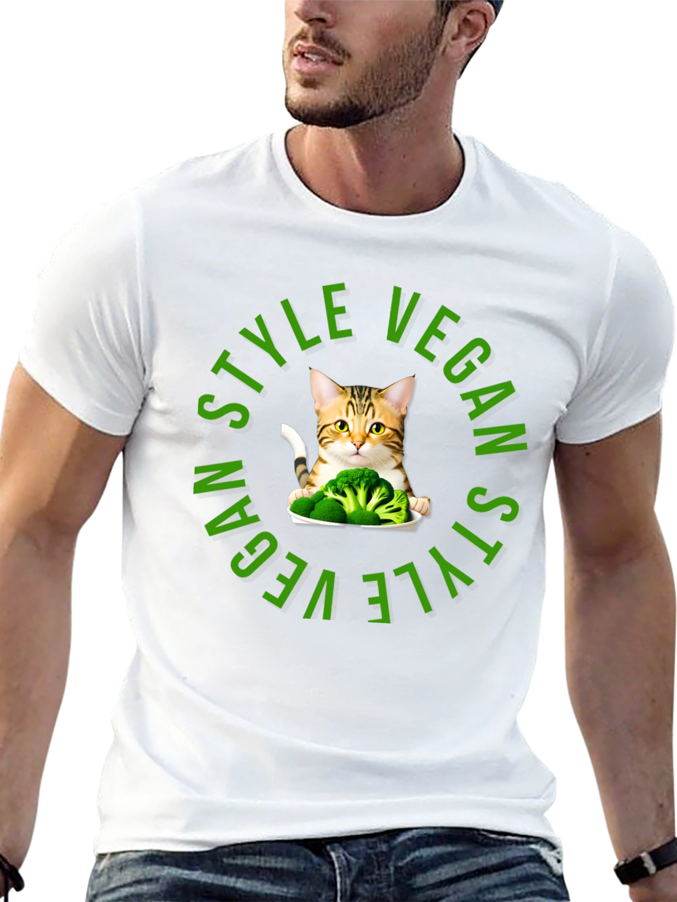 Vegan Style Cat T-Shirt