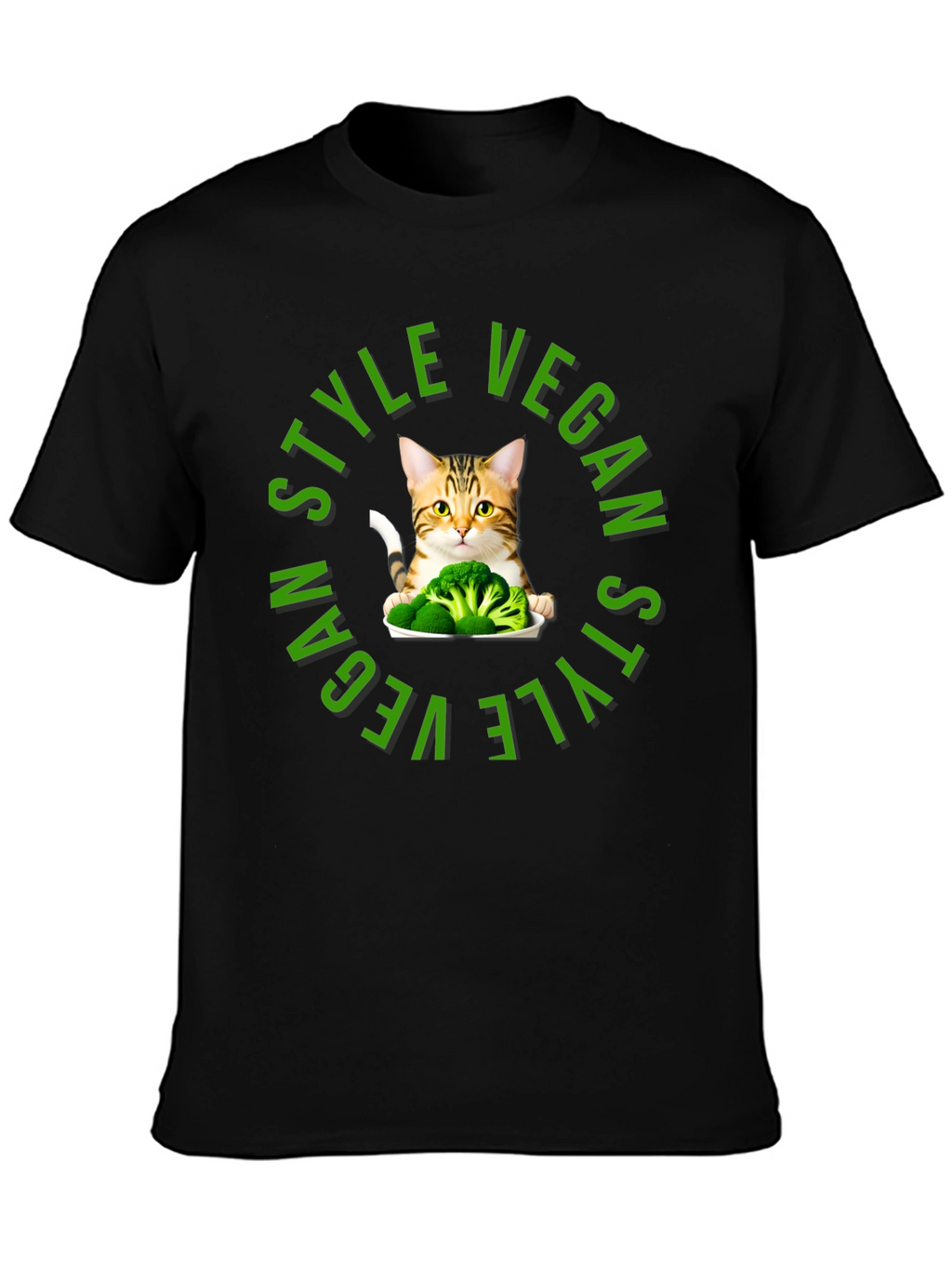 Vegan Style Cat T-Shirt