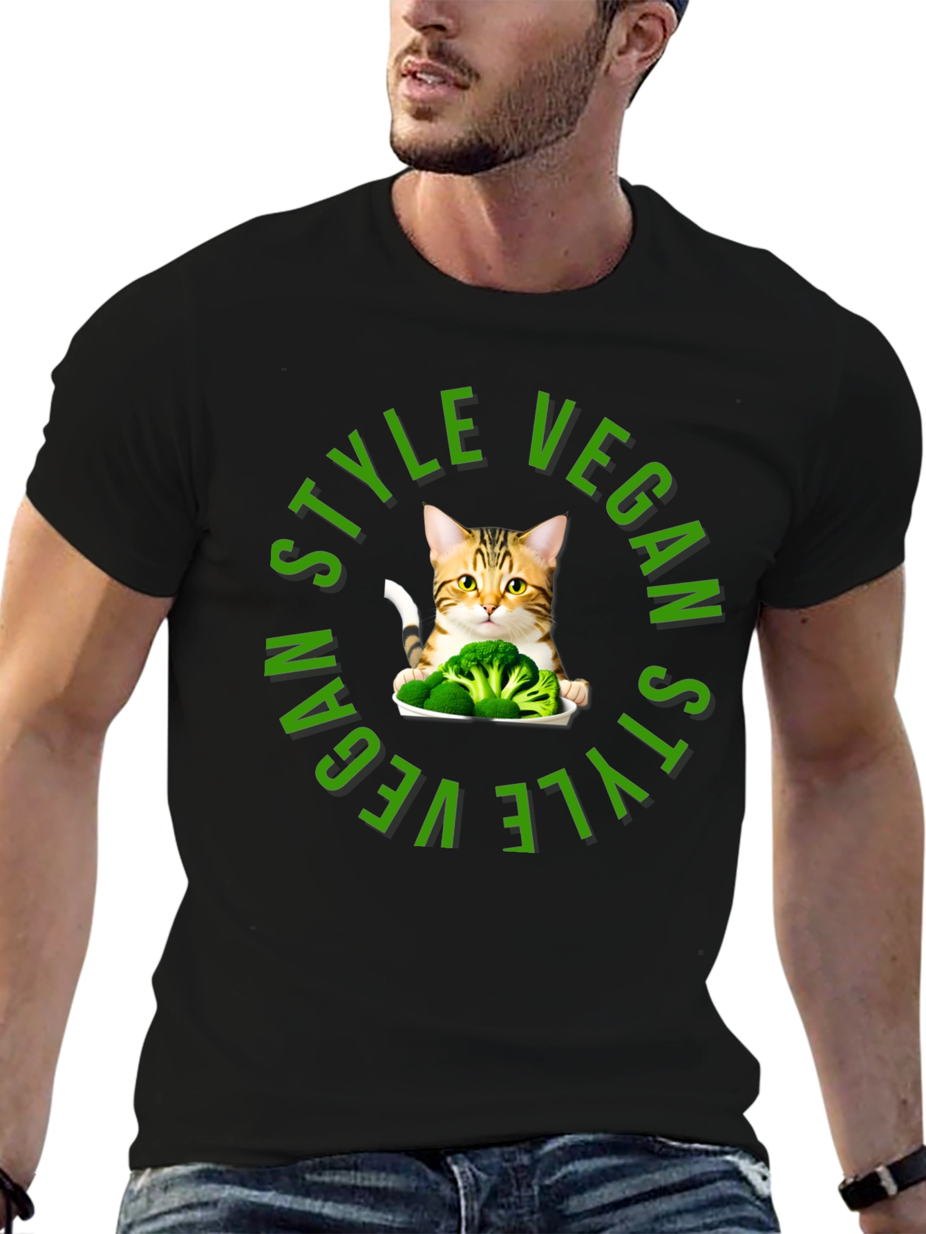Vegan Style Cat T-Shirt