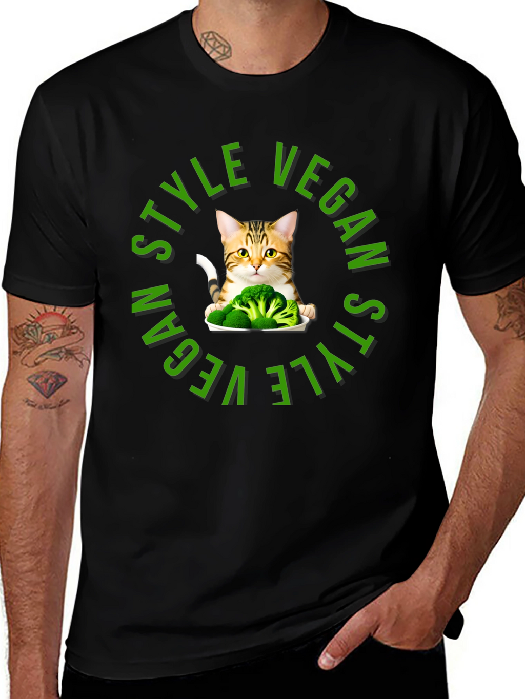 Vegan Style Cat T-Shirt