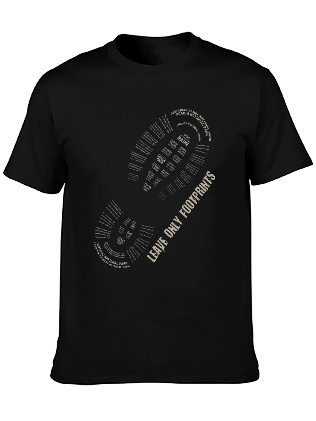 Leave Only Footprints National Park T-Shirt