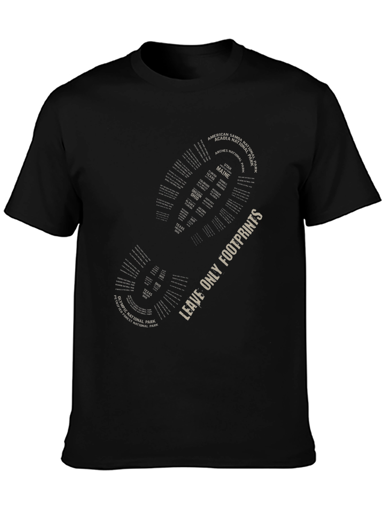 Leave Only Footprints National Park T-Shirt