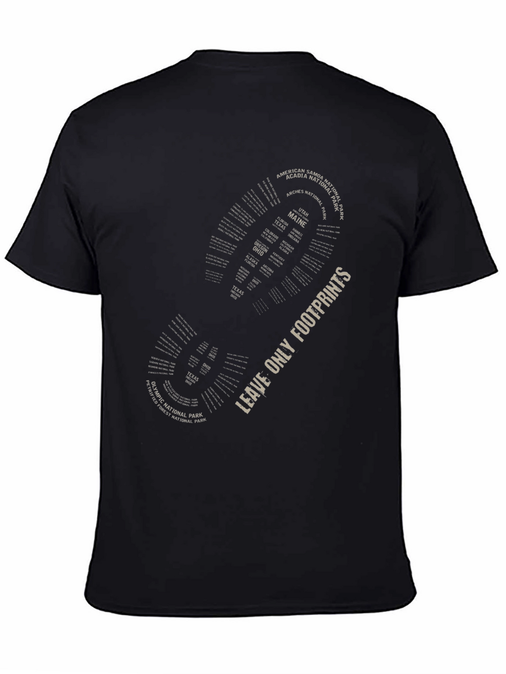 Leave Only Footprints National Park T-Shirt