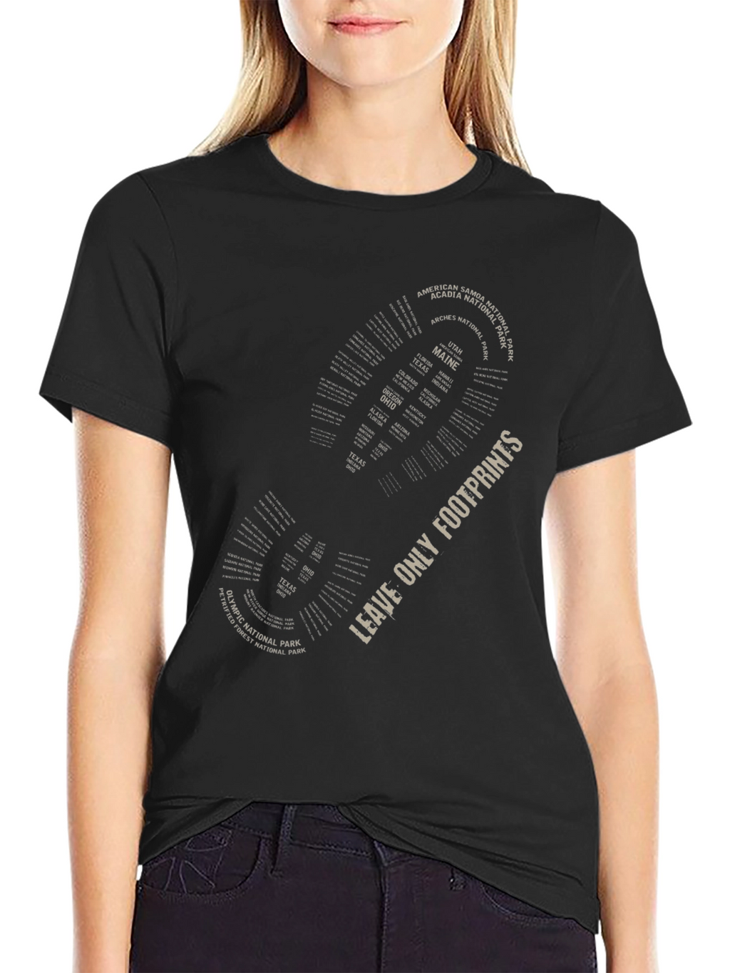 Leave Only Footprints National Park T-Shirt