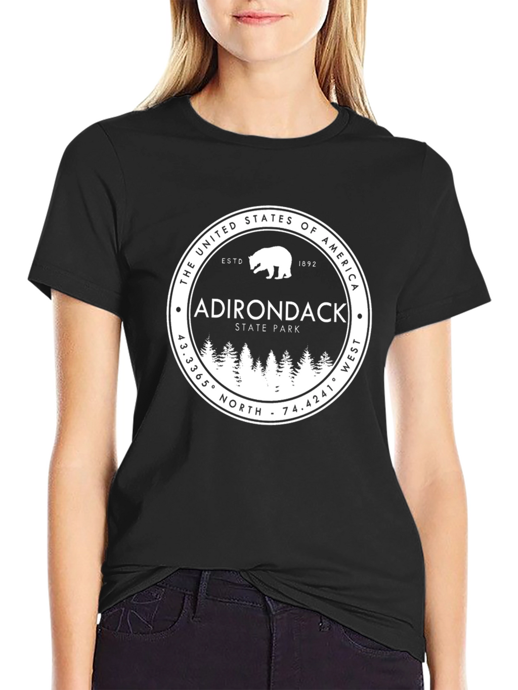 Adirondack State Park Bear Graphic Tee