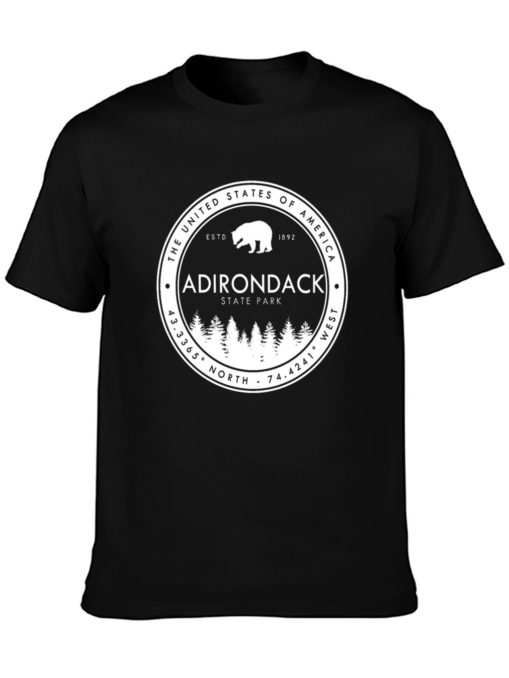 Adirondack State Park Bear Graphic Tee