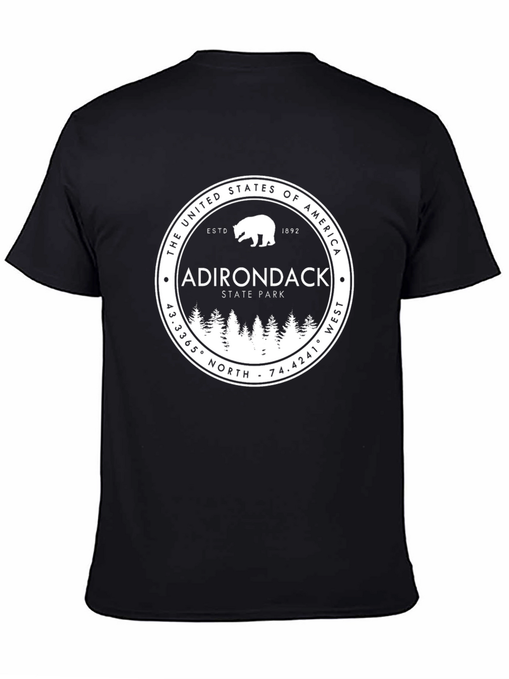 Adirondack State Park Bear Graphic Tee