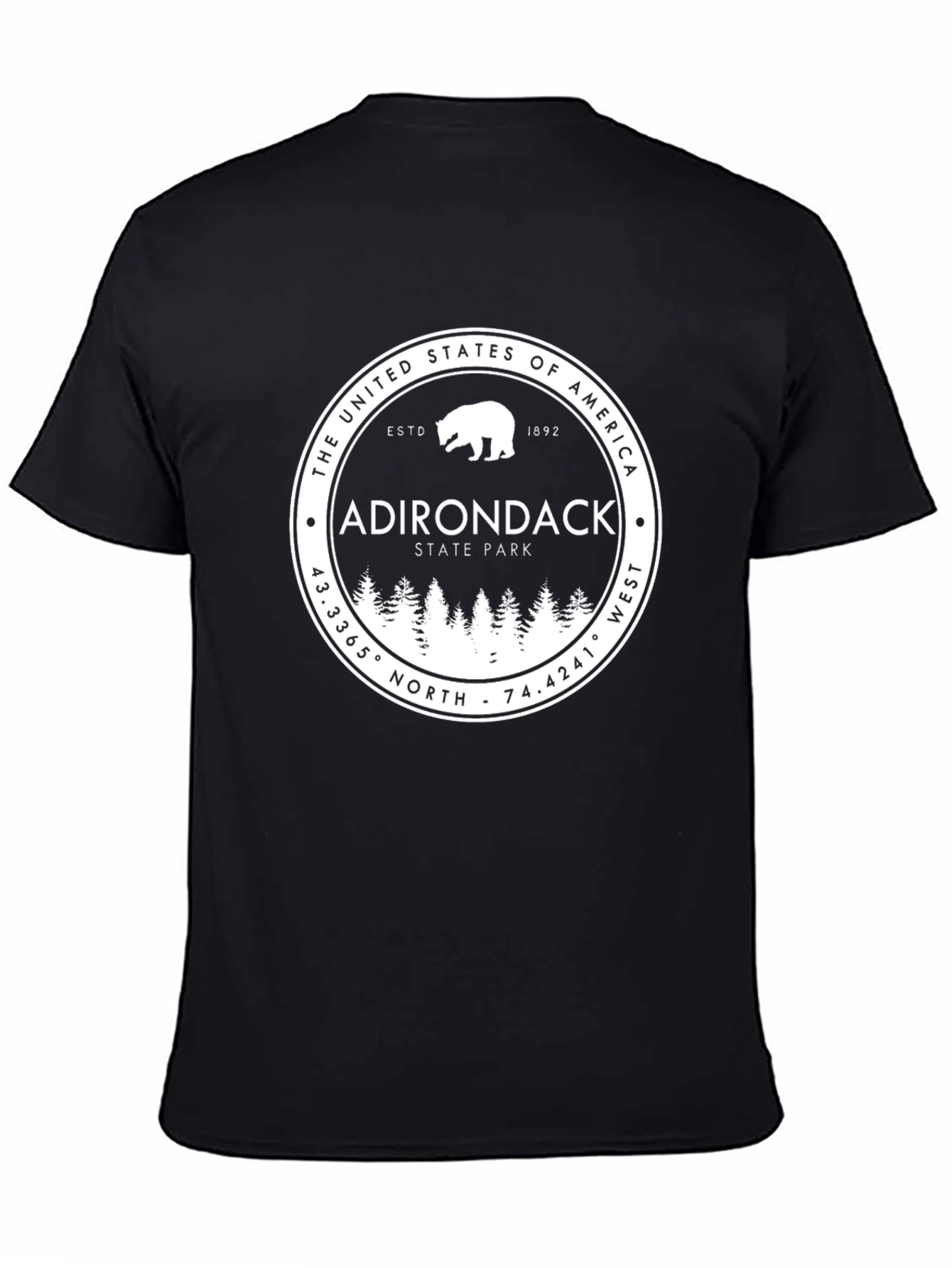 Adirondack State Park Bear Graphic Tee