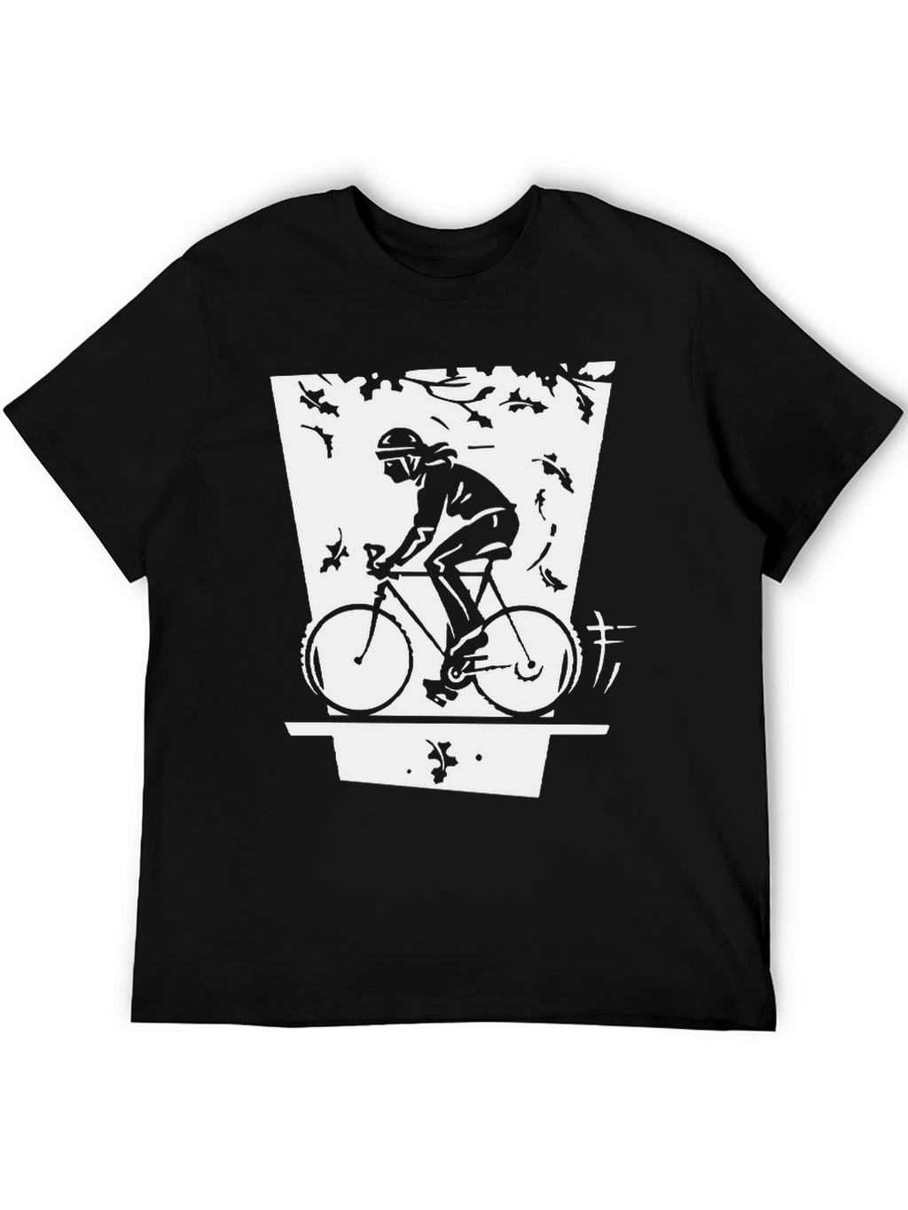 Cyclist Graphic Black T-Shirt - Urban Style