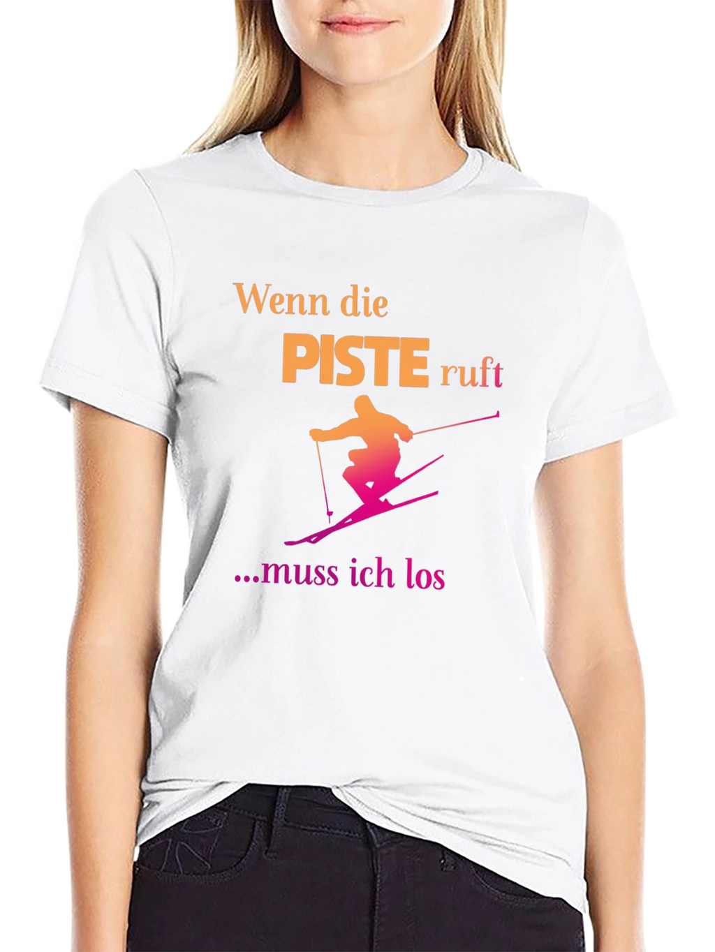 Ski Piste T-Shirt - Wenn Die Piste Ruft...