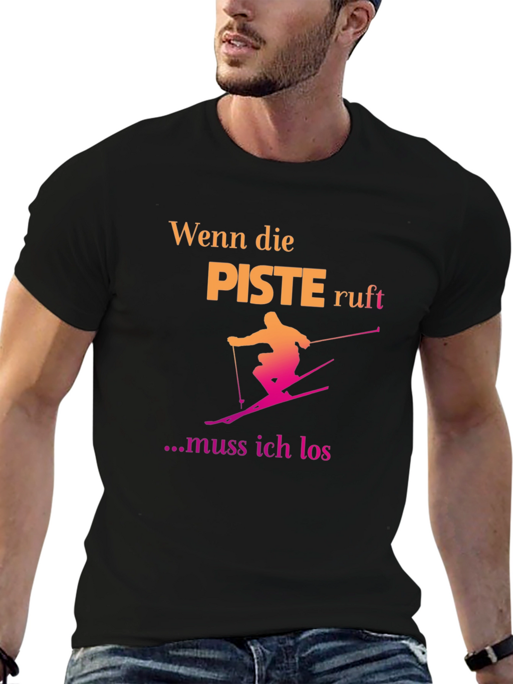 Ski Piste T-Shirt - Wenn Die Piste Ruft...