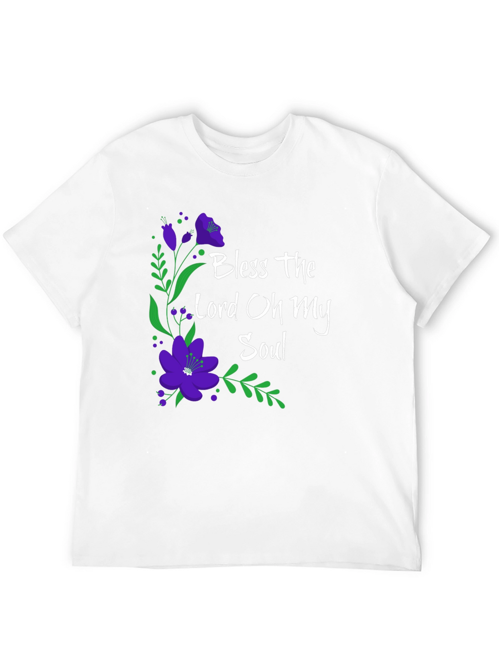 Bless the Lord Floral Graphic T-Shirt