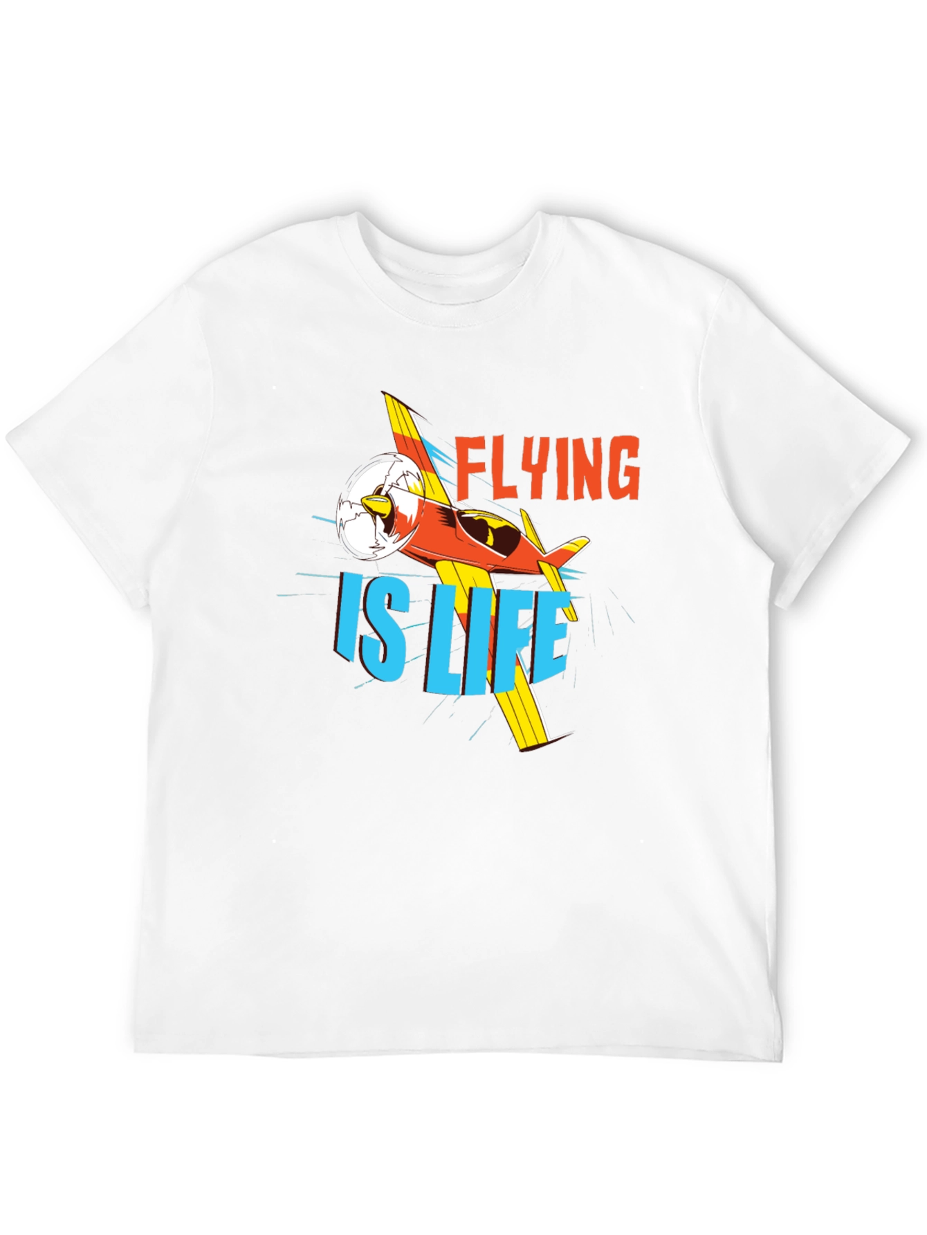 Flying is Life Graphic Tee - Black