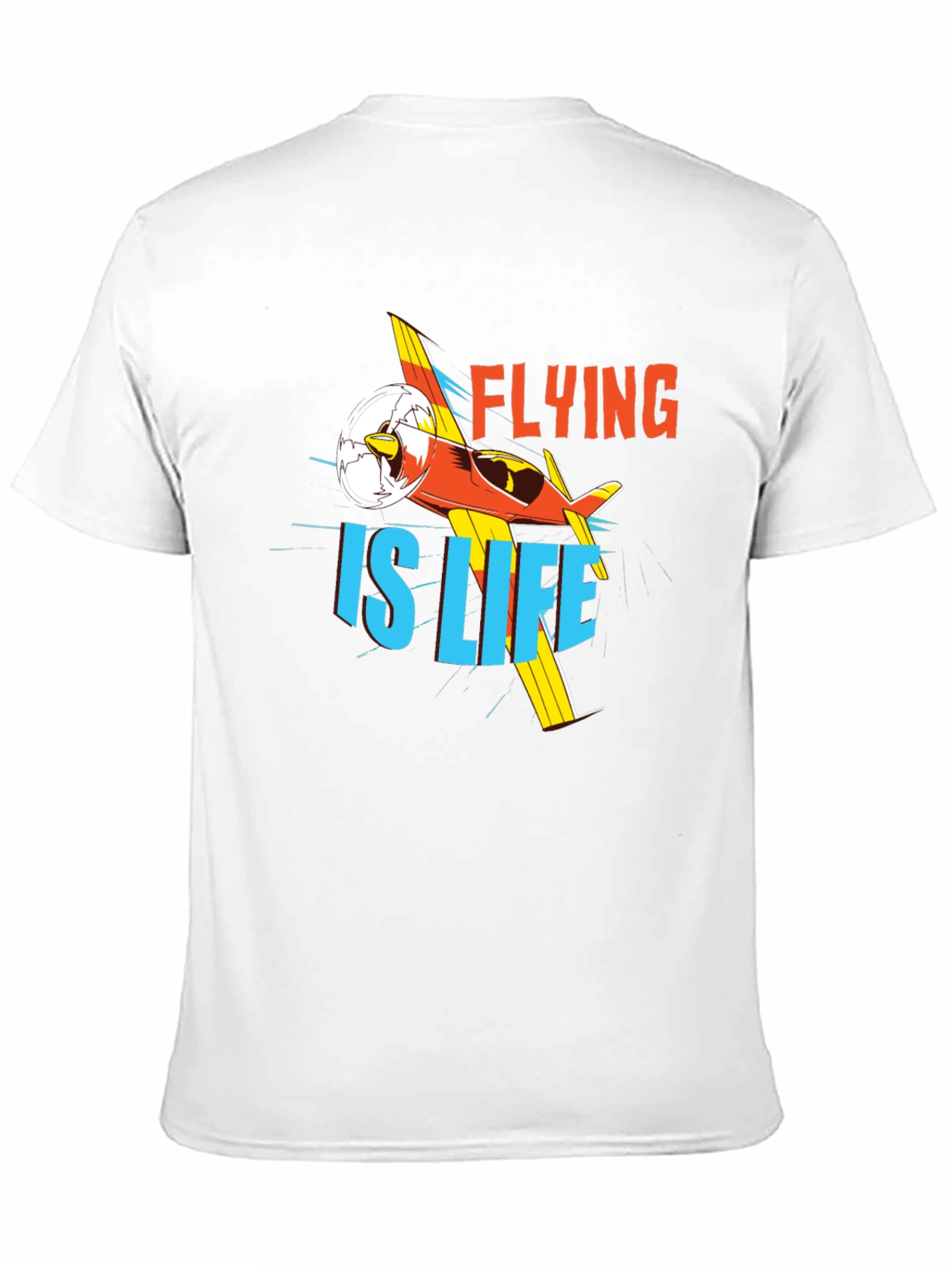 Flying is Life Graphic Tee - Black