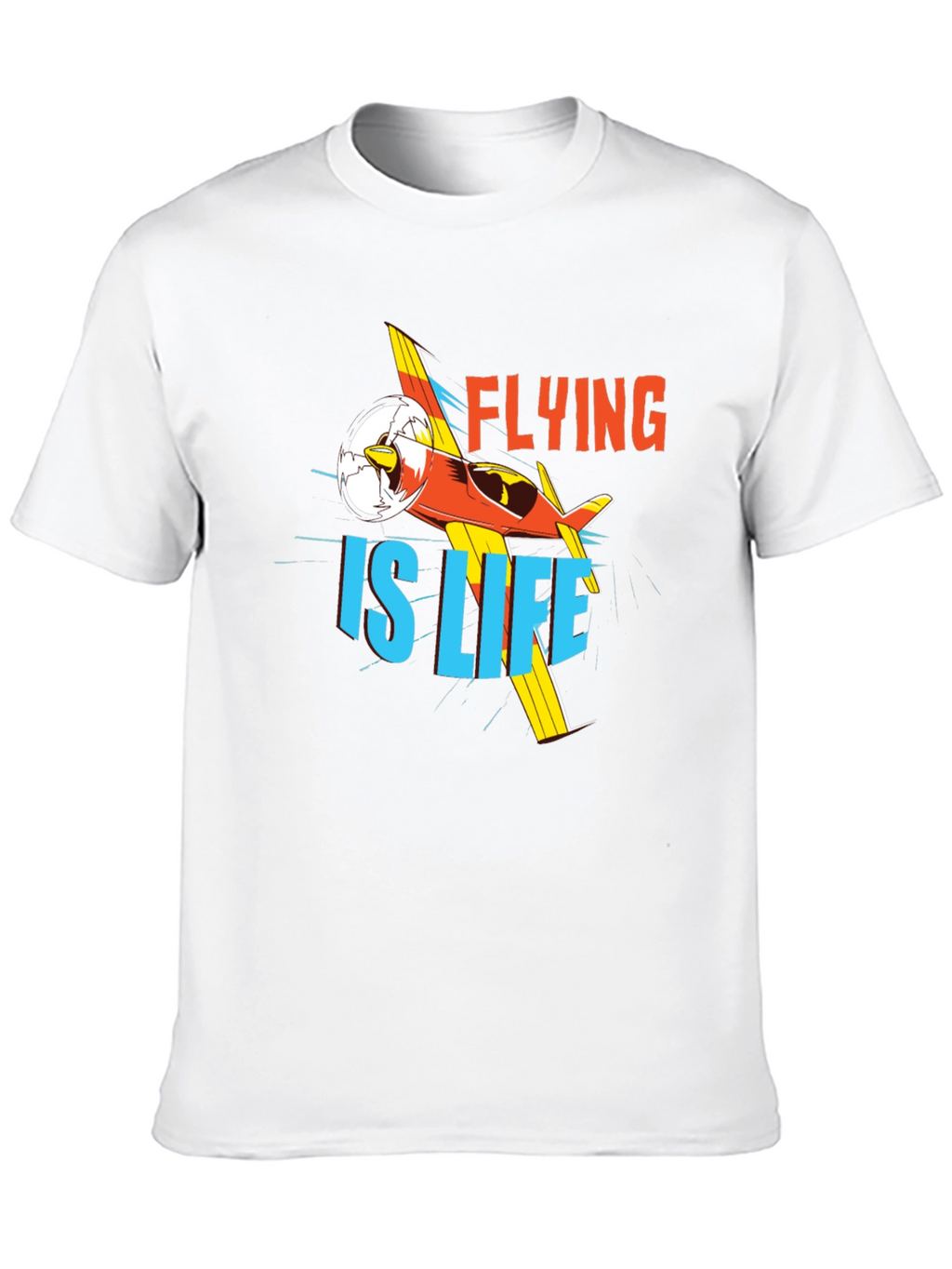 Flying is Life Graphic Tee - Black