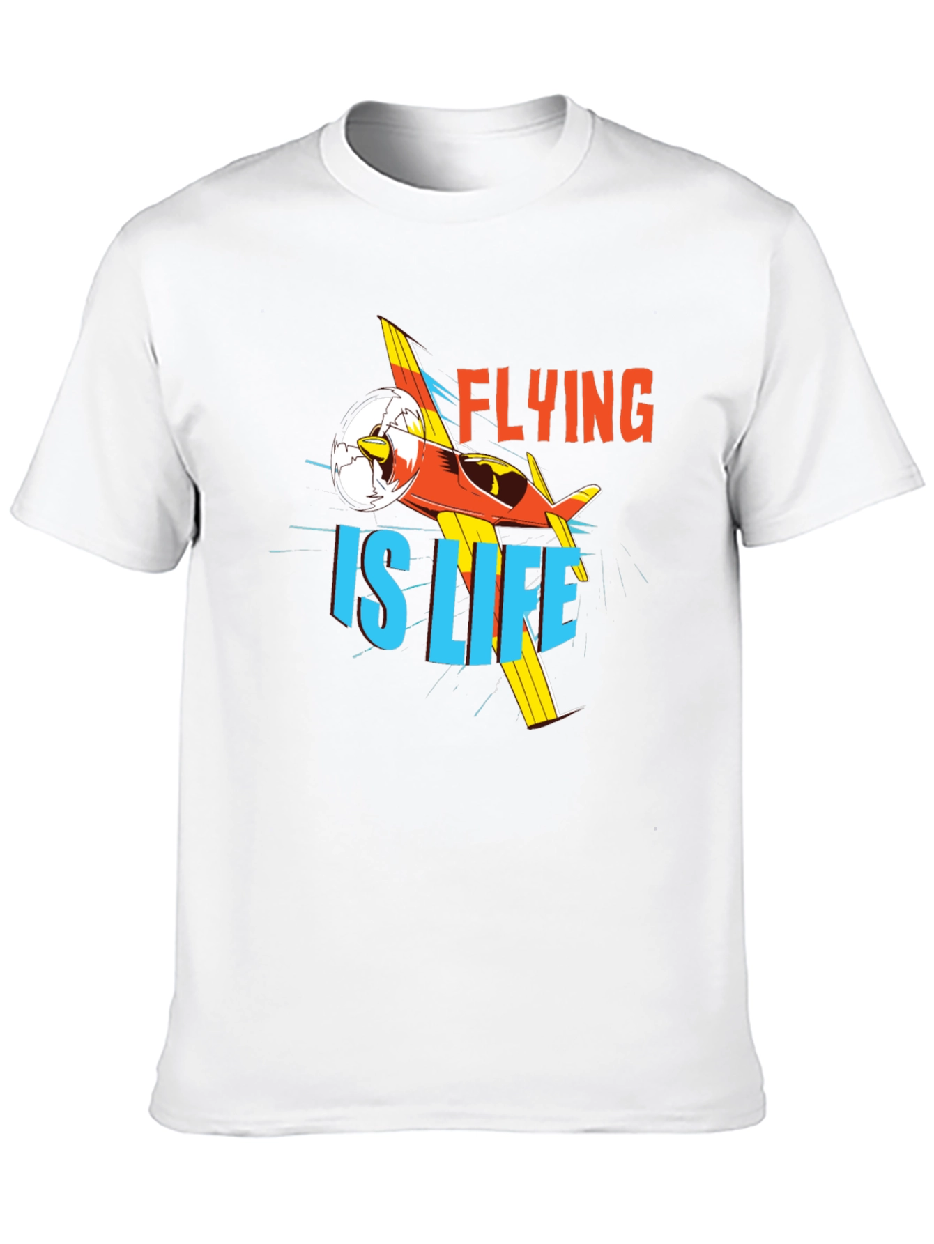Flying is Life Graphic Tee - Black