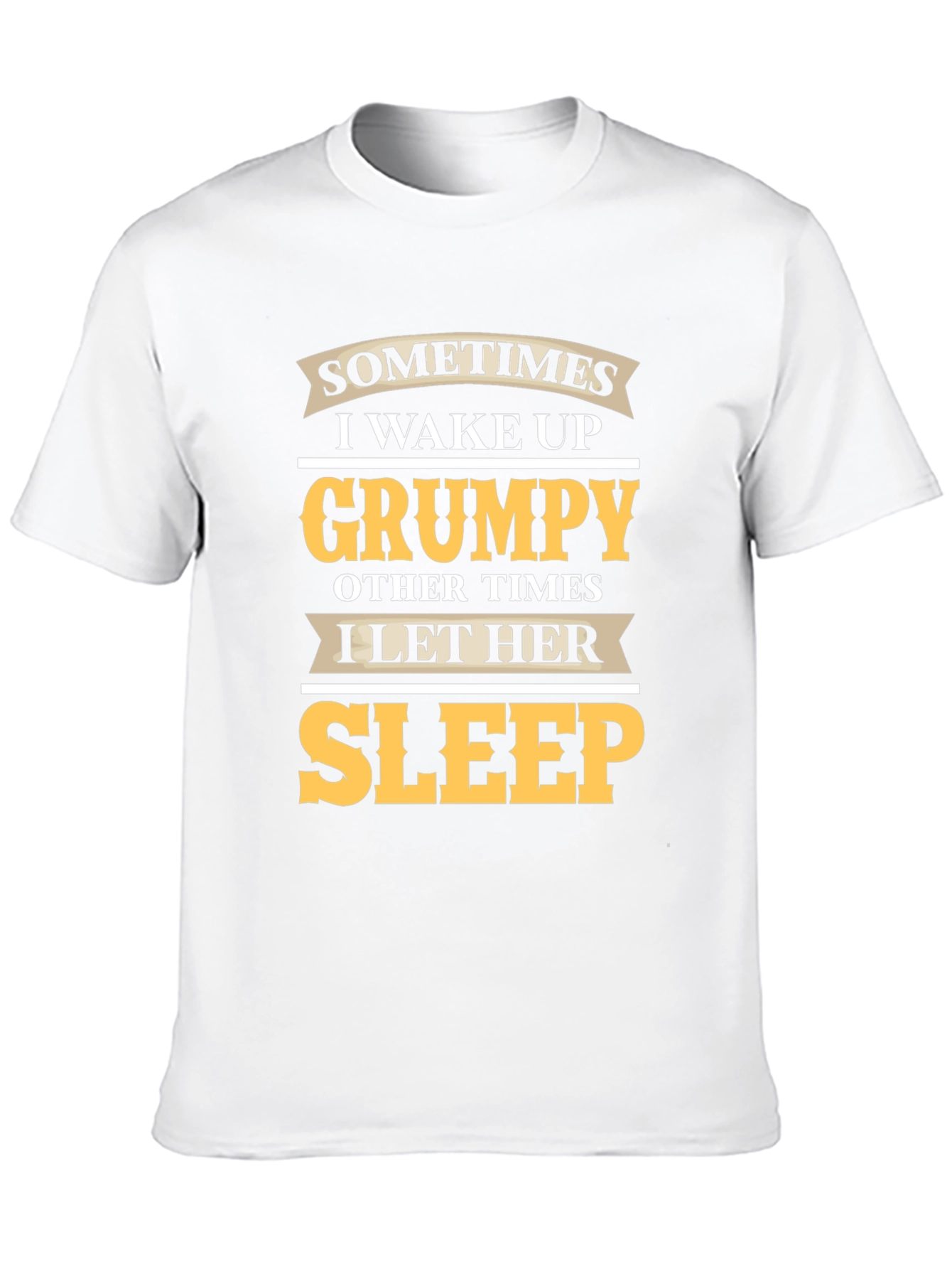 Grumpy Sleep Funny Mens Black T-Shirt
