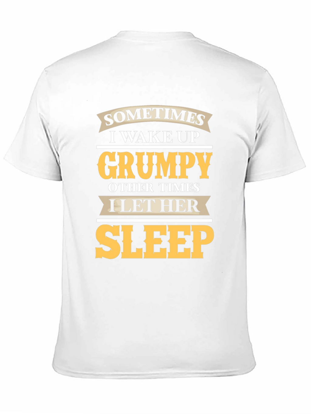 Grumpy Sleep Funny Mens Black T-Shirt