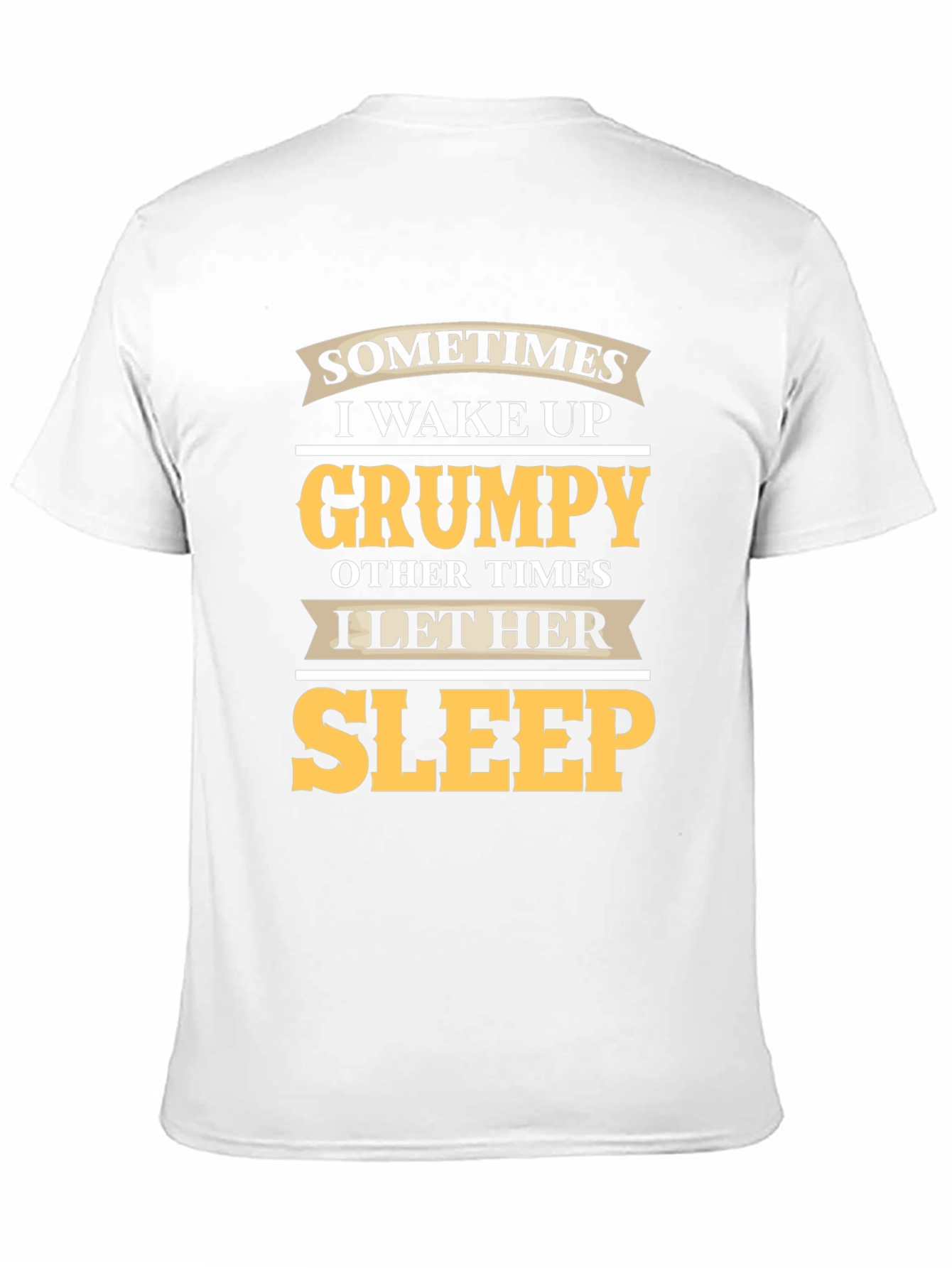 Grumpy Sleep Funny Mens Black T-Shirt