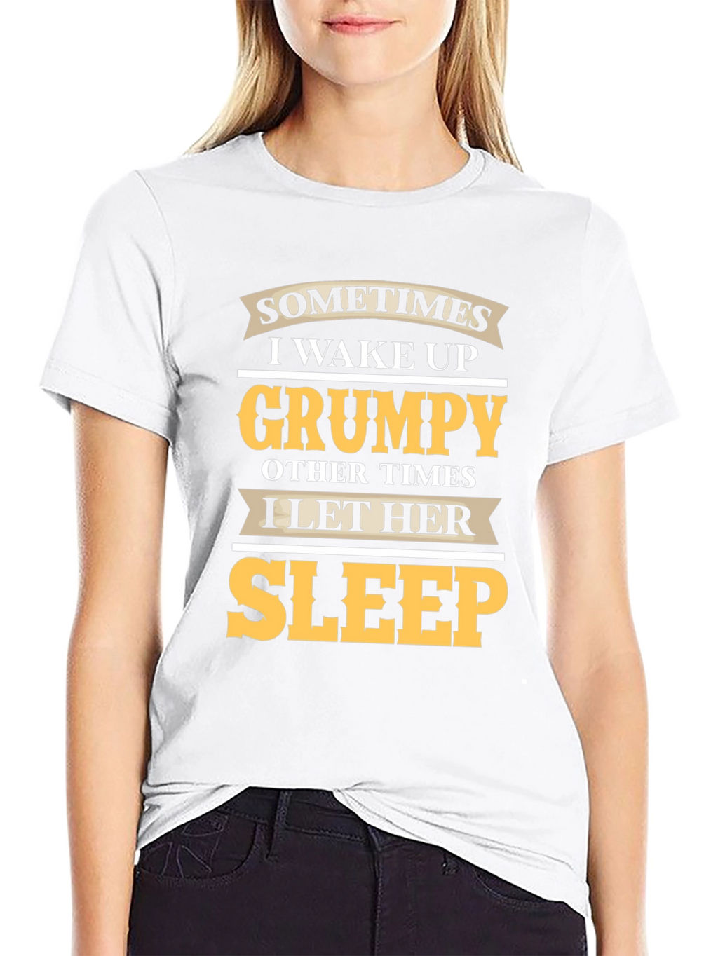 Grumpy Sleep Funny Mens Black T-Shirt