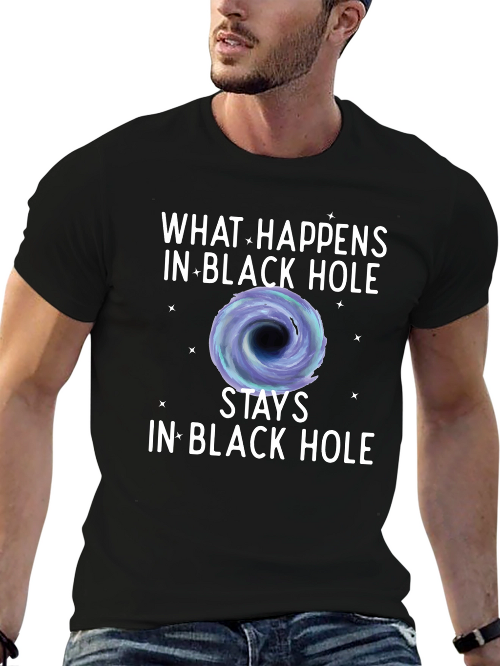 Black Hole Graphic Tee - What Happens Stays