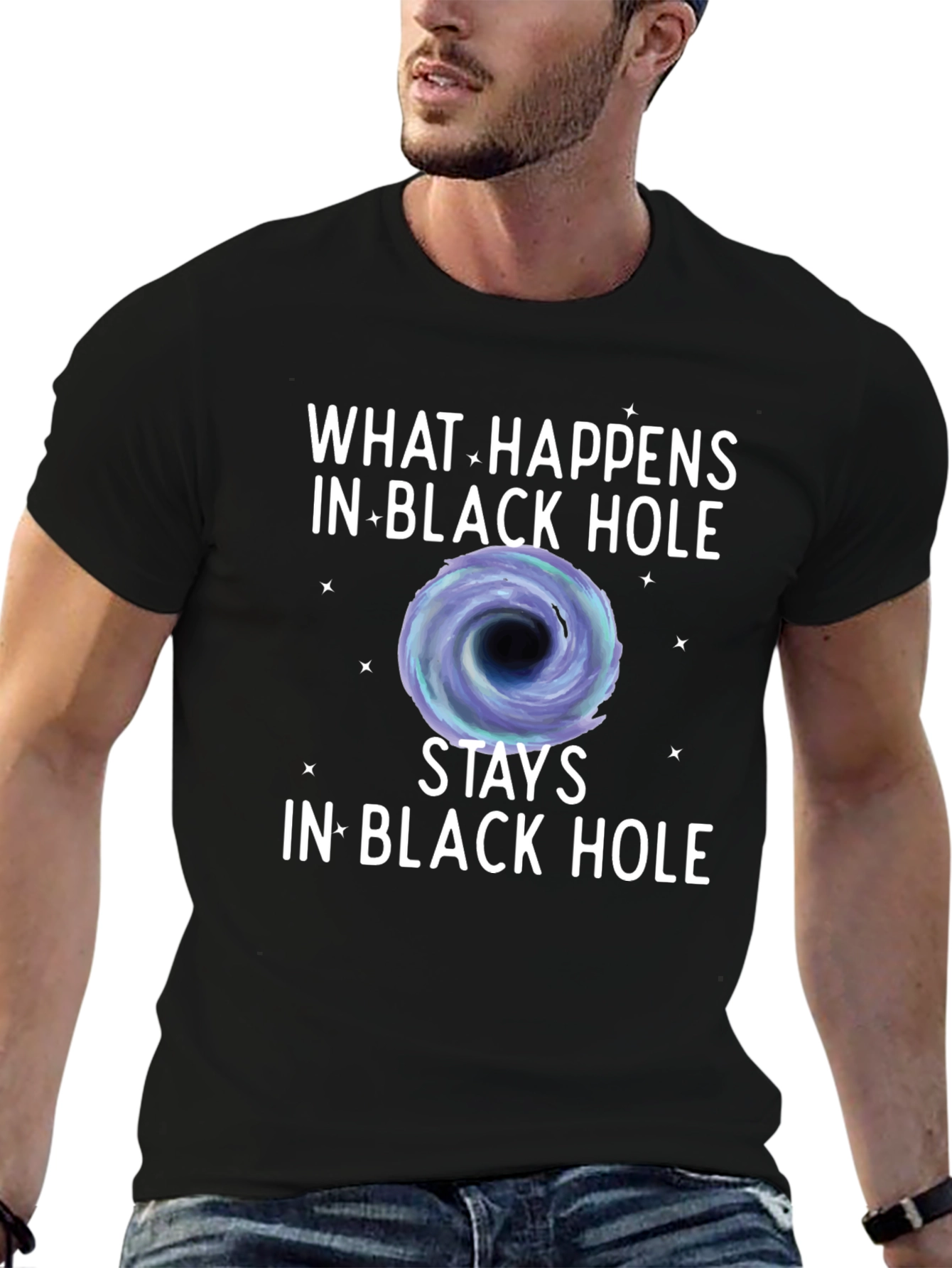 Black Hole Graphic Tee - What Happens Stays