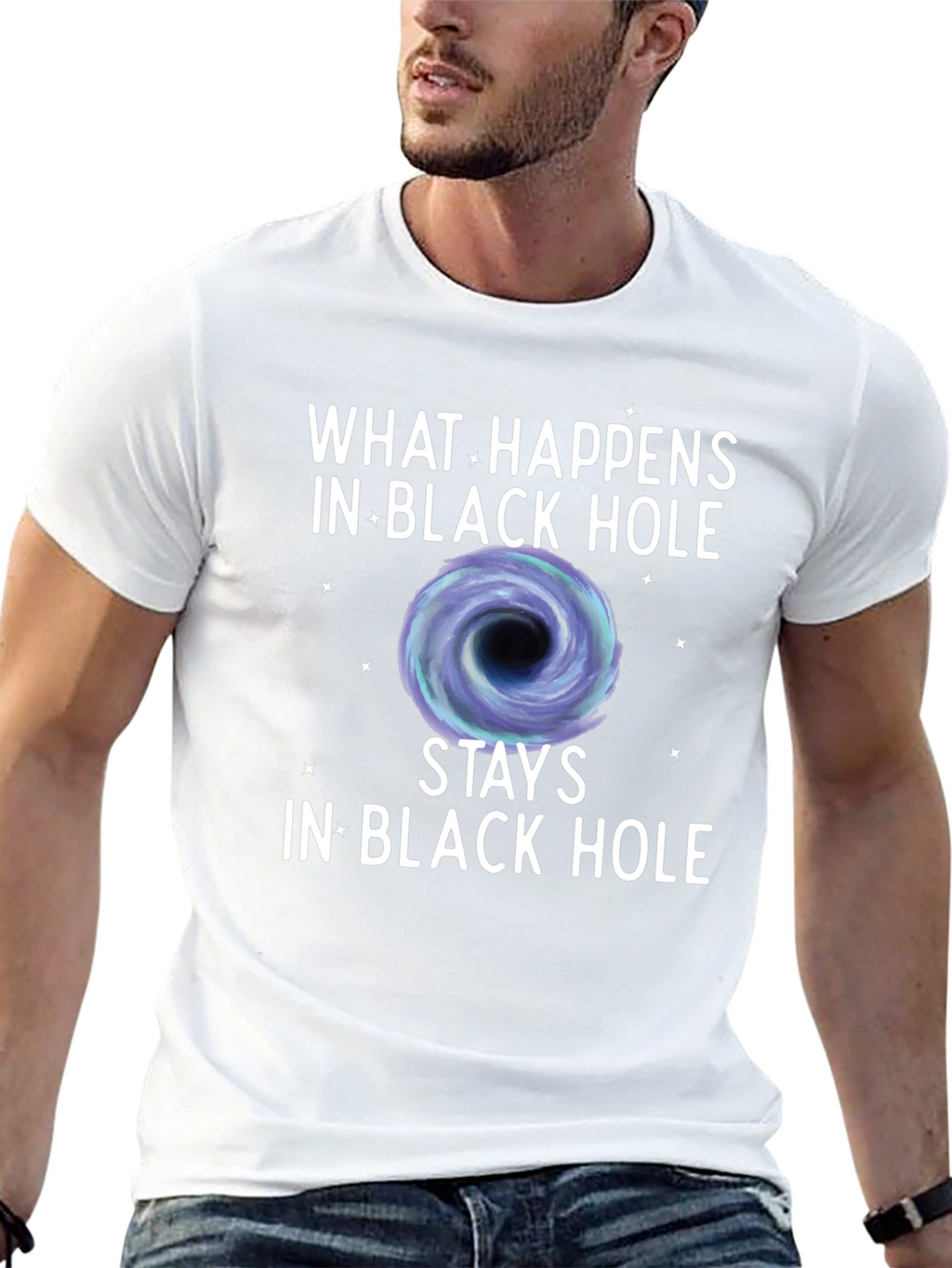 Black Hole Graphic Tee - What Happens Stays