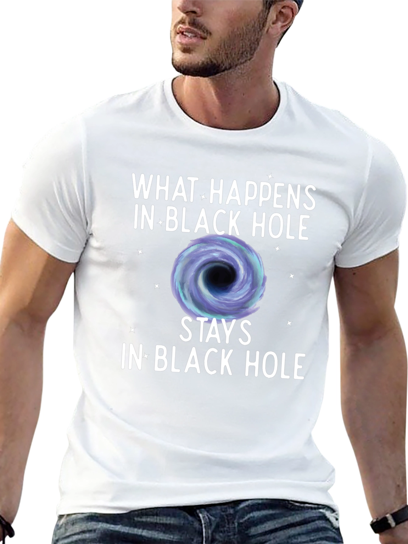 Black Hole Graphic Tee - What Happens Stays