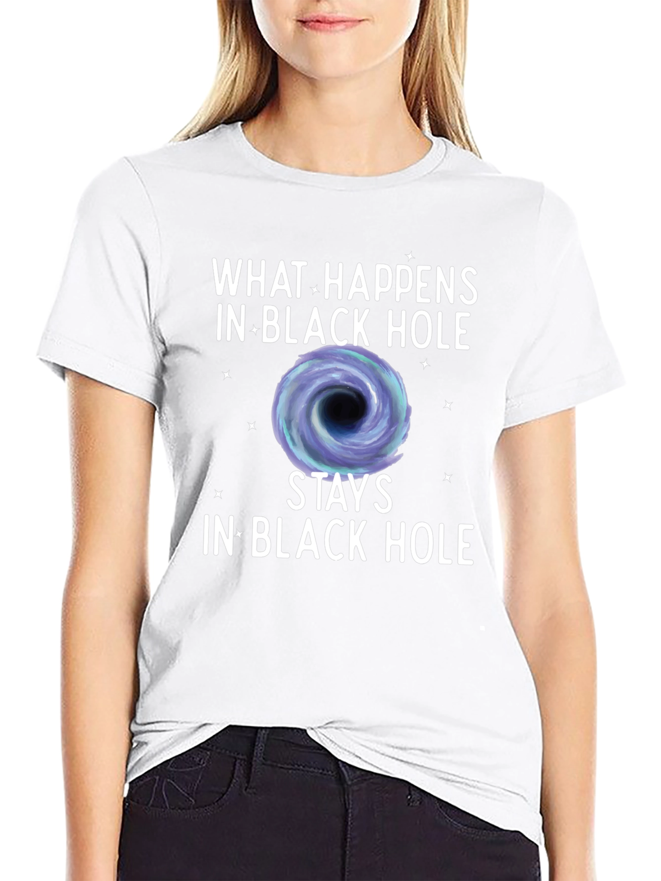 Black Hole Graphic Tee - What Happens Stays