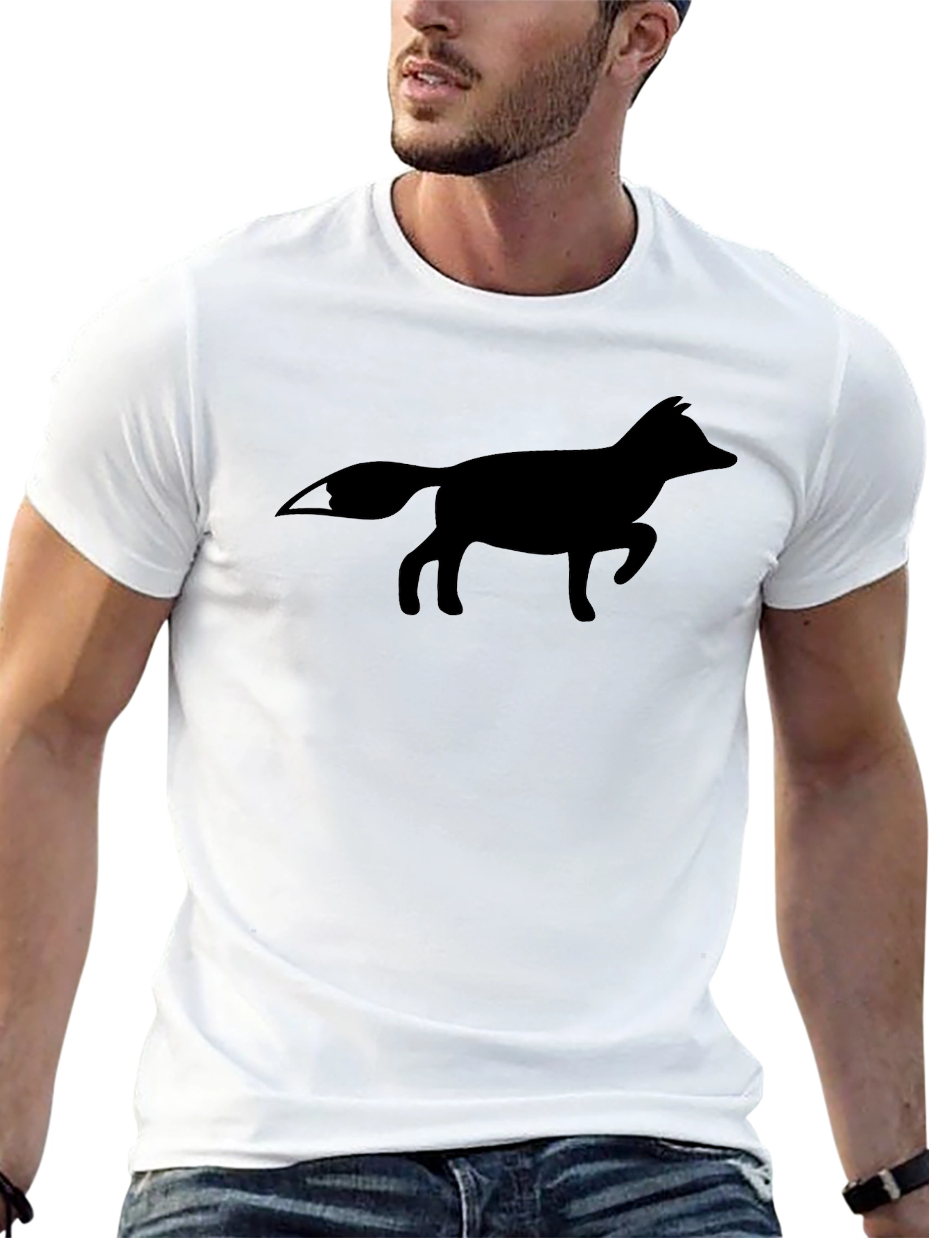 Fox Silhouette T-Shirt - Stylish Casual Wear