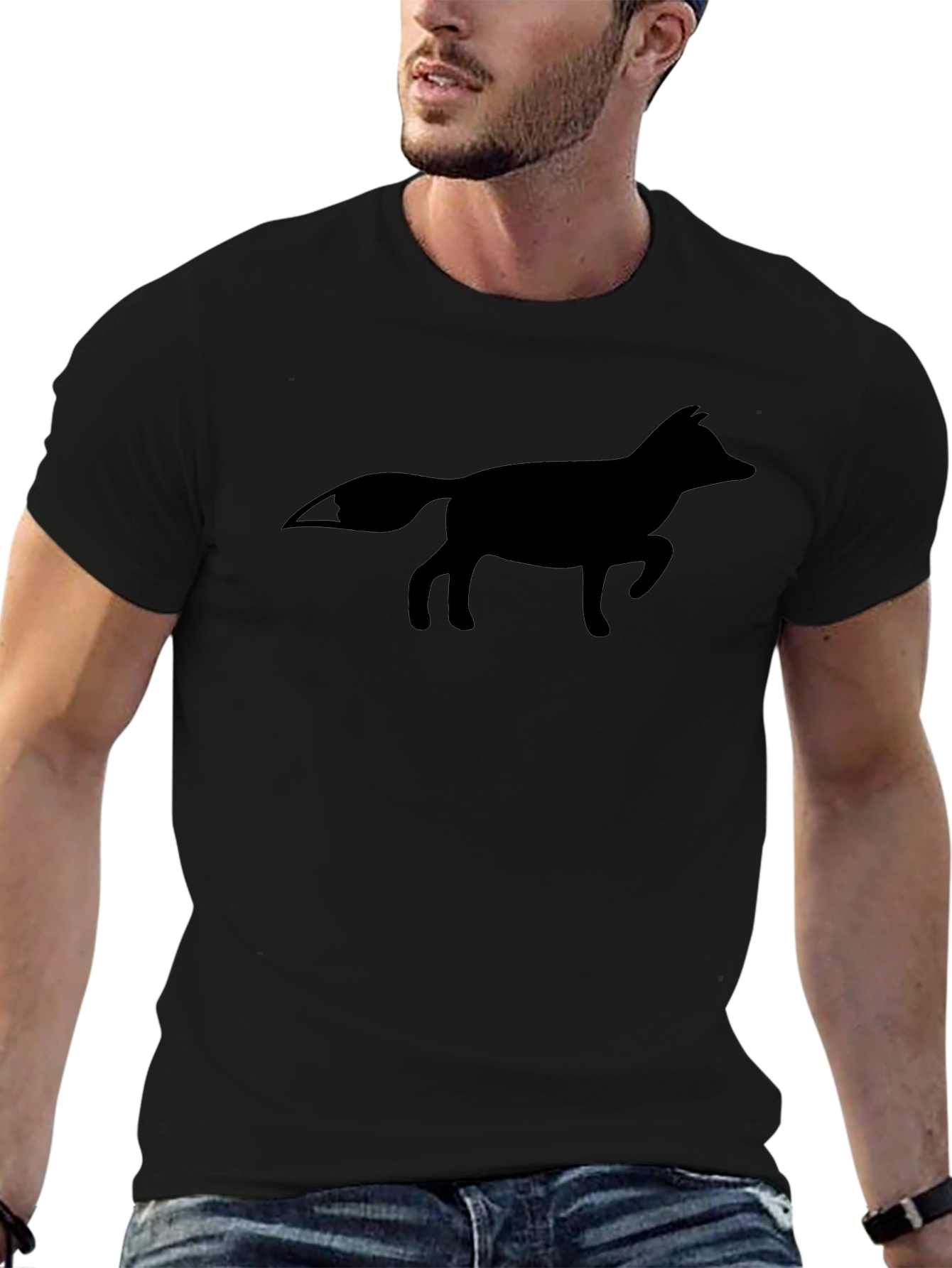 Fox Silhouette T-Shirt - Stylish Casual Wear