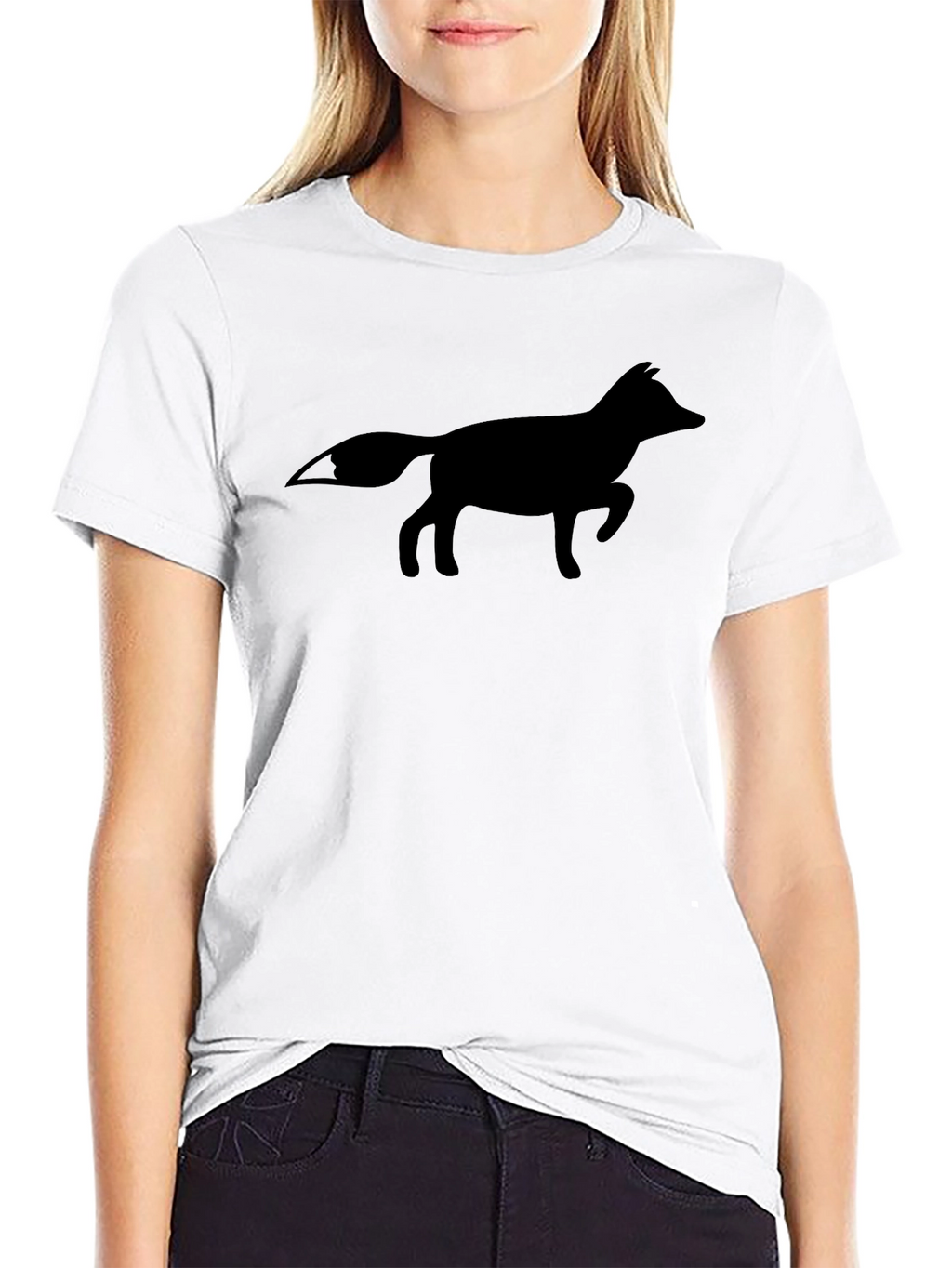 Fox Silhouette T-Shirt - Stylish Casual Wear