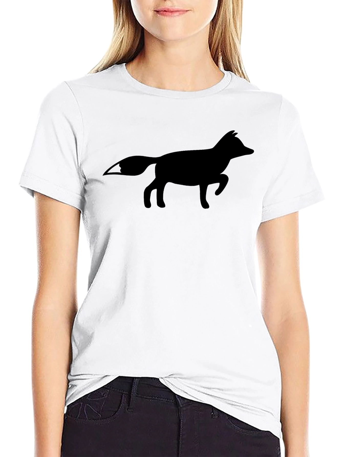 Fox Silhouette T-Shirt - Stylish Casual Wear