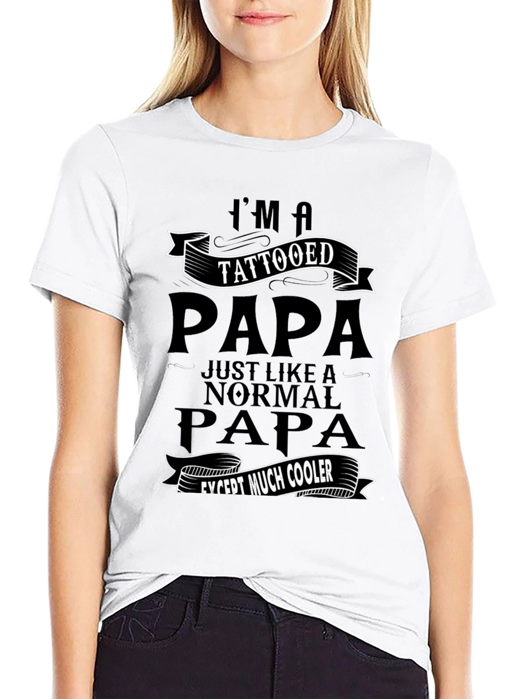 Tattooed Papa Graphic Tee - Cool Dad Gift