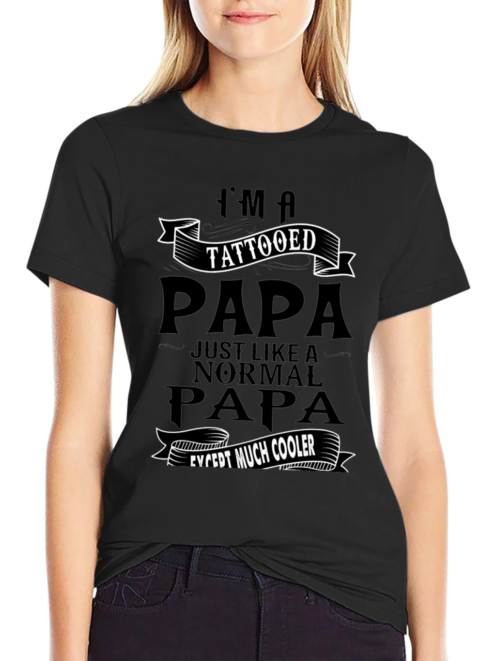 Tattooed Papa Graphic Tee - Cool Dad Gift